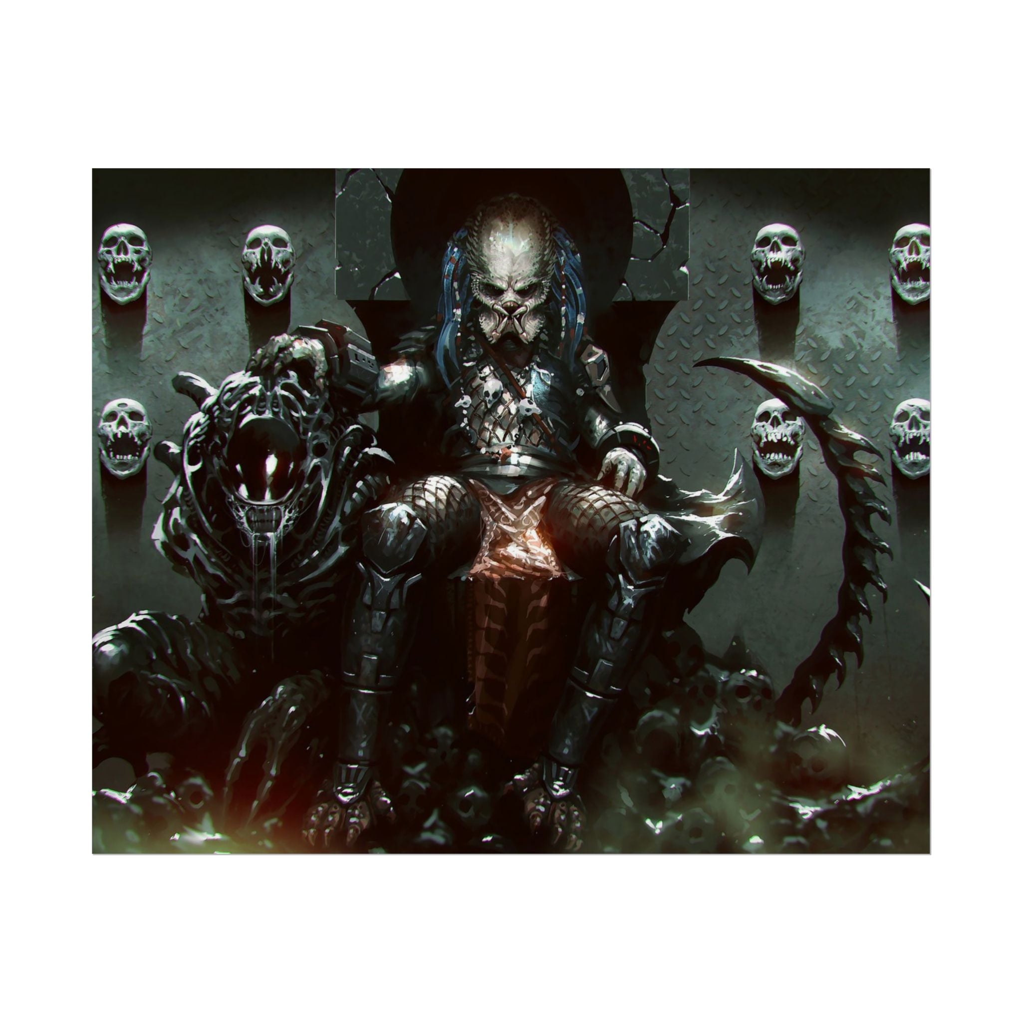 predator-alien-poster-art-xenomorph-movie-poster-print-alien-wall-art-sci-fi-home-decor-geek-wall-decor