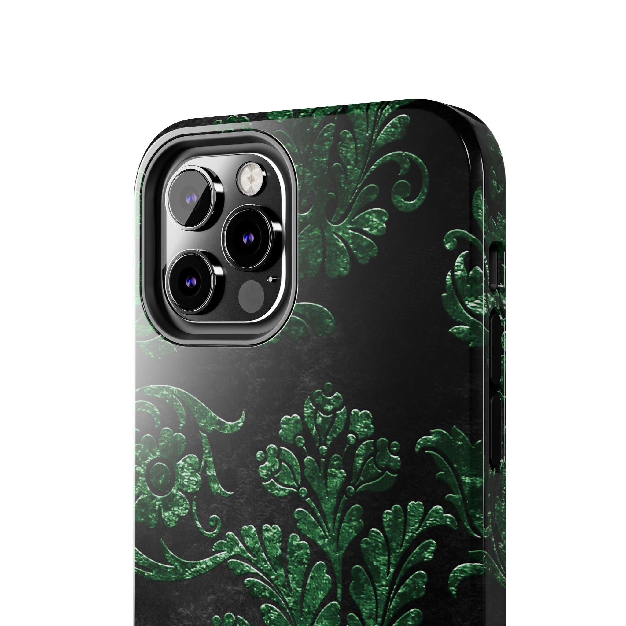 embossed-emerald-velvet-tough-iphone-case-protective-iphone-cover-heavy-duty-iphone-case-rugged-phone-case-durable-smartphone