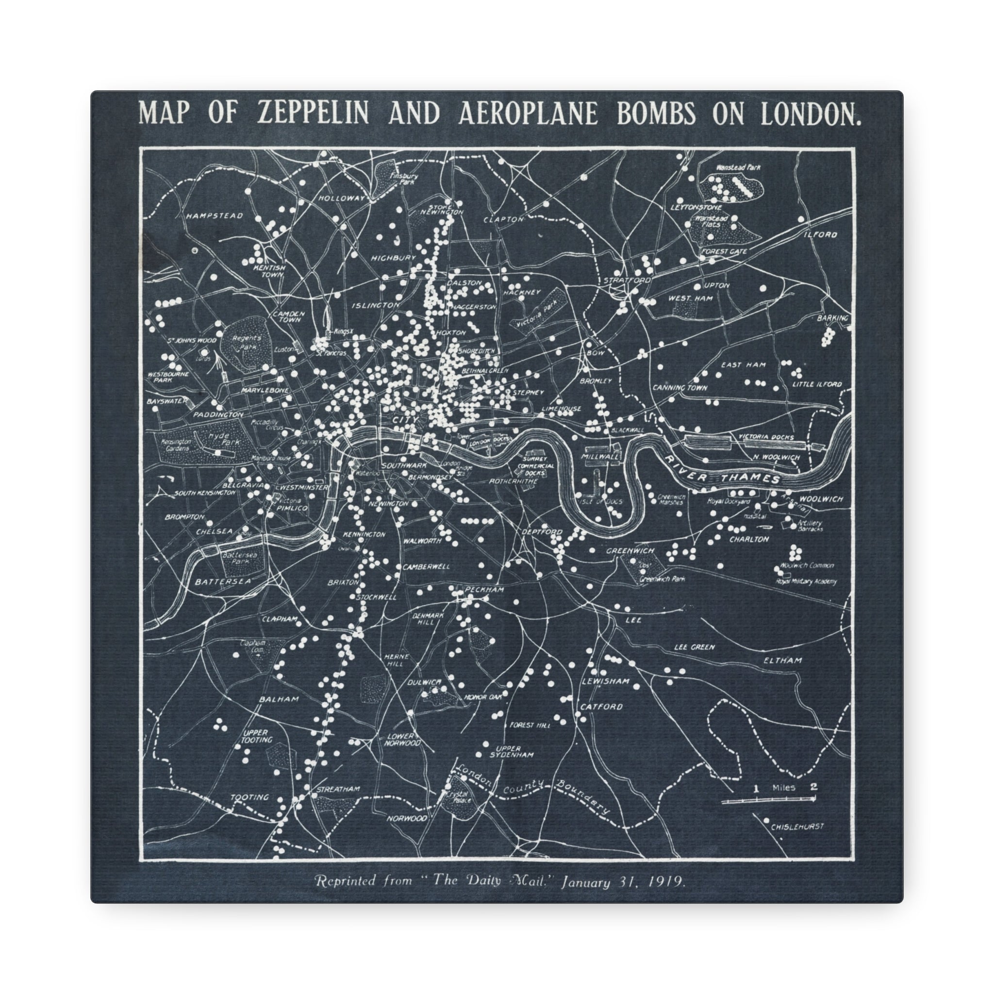 canvas-print-world-war-i-london-map-herbert-green-zeppelin-and-airplane-bombs-wall-art-decor-london-ww1