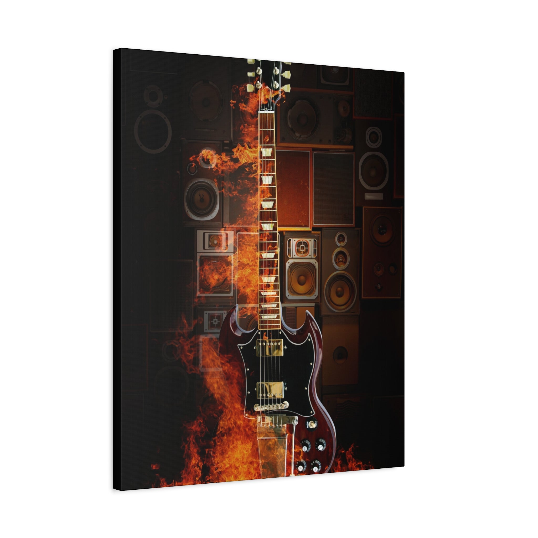 canvas-print-rock-n-roll-guitar-in-fire-home-wall-decor-music-art-gift-matte-stretched-wall-art-musicians-gift-guitarist-deco