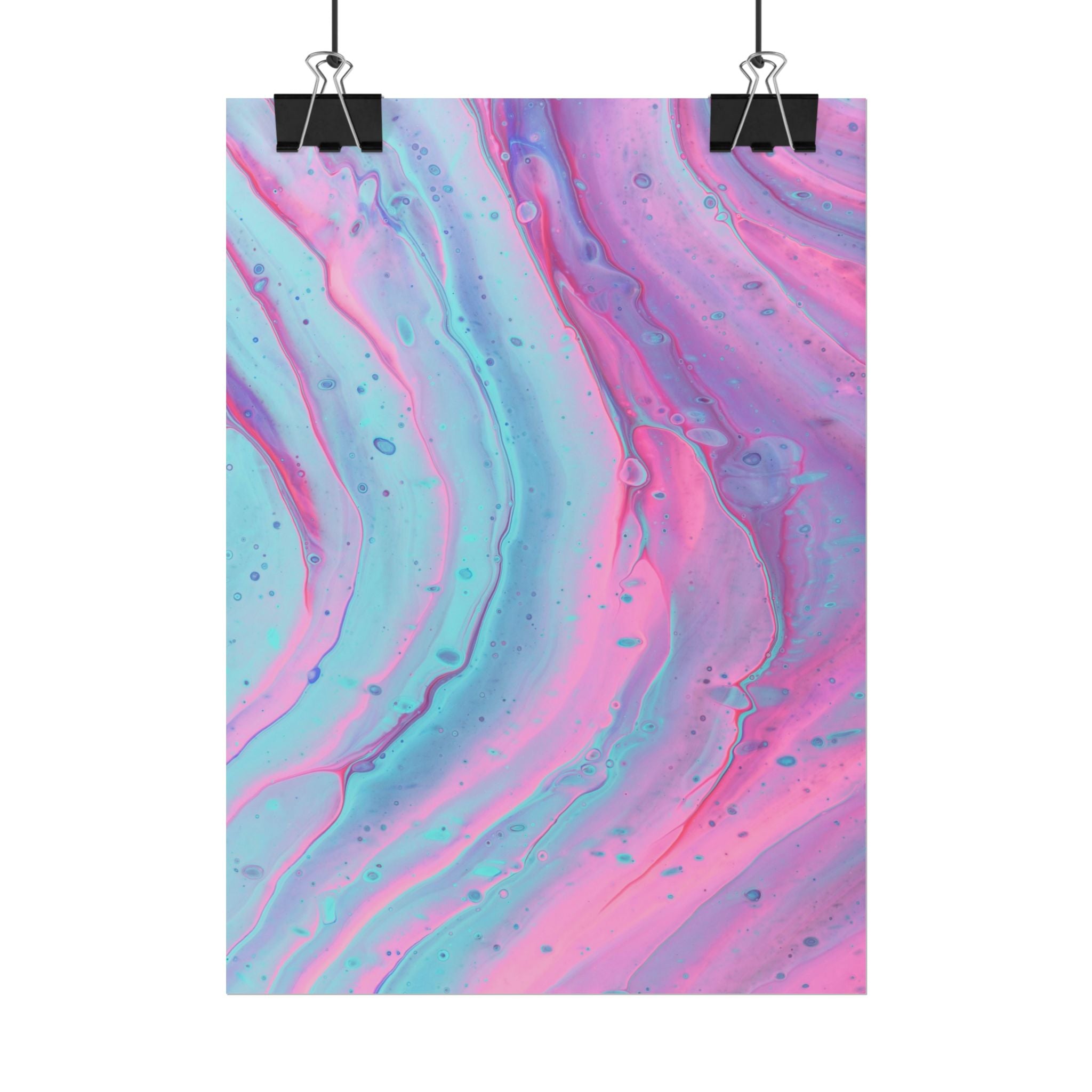 Blue Pink Abstract Minimalist Poster Print, Blue Pink Decor, Pink Blue Canvas Wall Art, Modern Home Decor, Living Room Wall Art