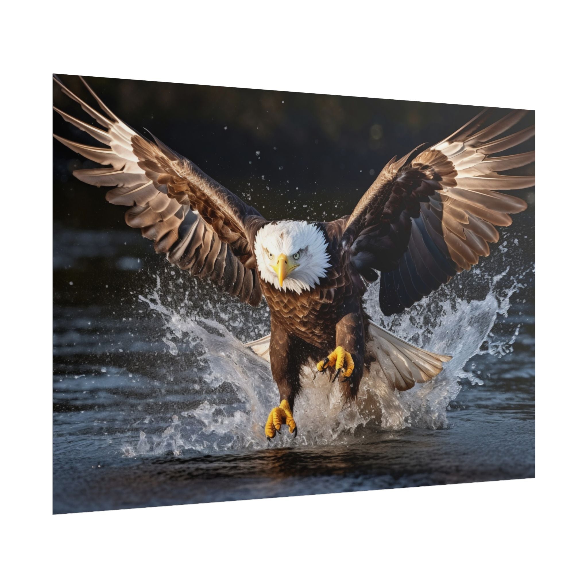 hunting-eagle-fine-art-poster-print-home-decor-wildlife-art-bird-lover-gift-living-room-decoration-eagle-decor