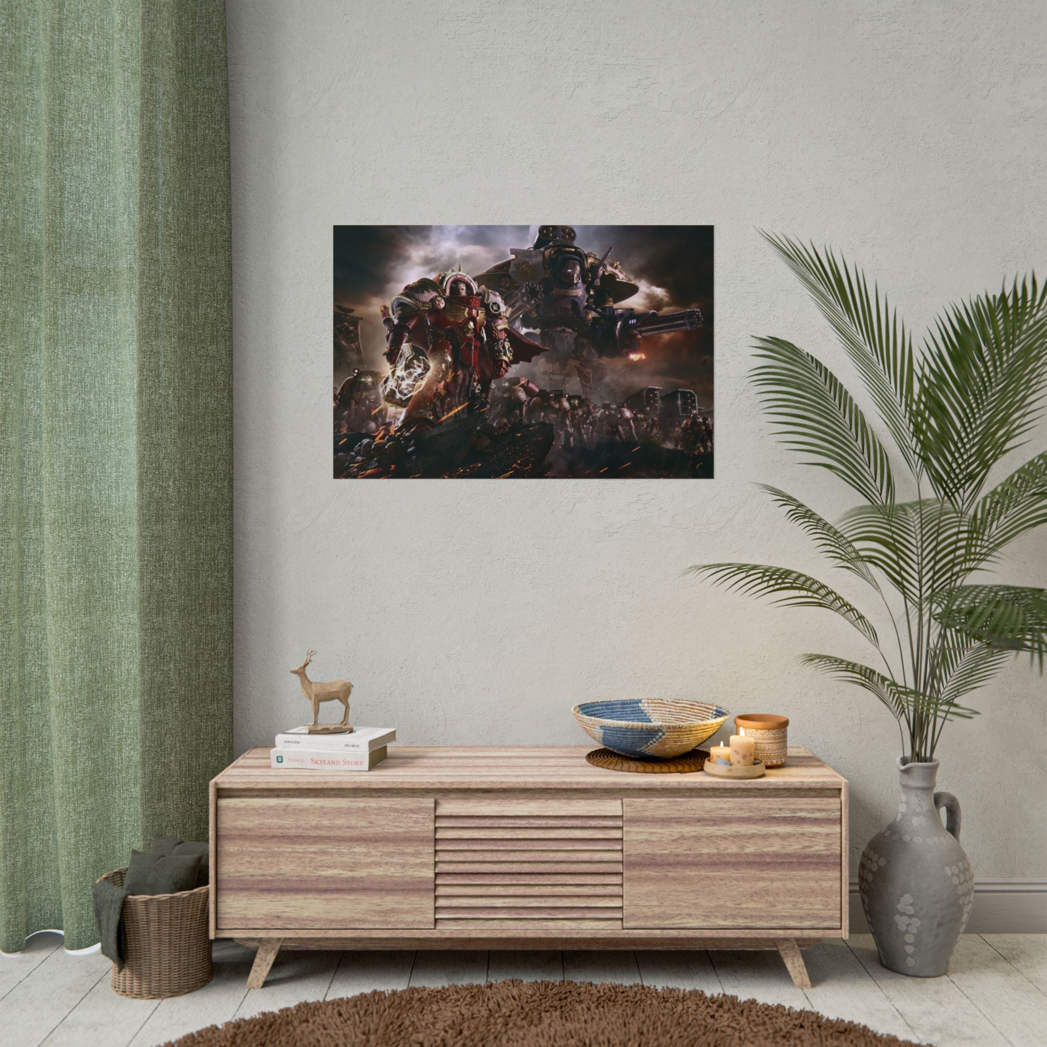 Warhammer 40K Blood Angels Poster Print — Rolled Wall Art for Gamers & Collectors, Ultramarines  Wall Art, Gaming Room Decor