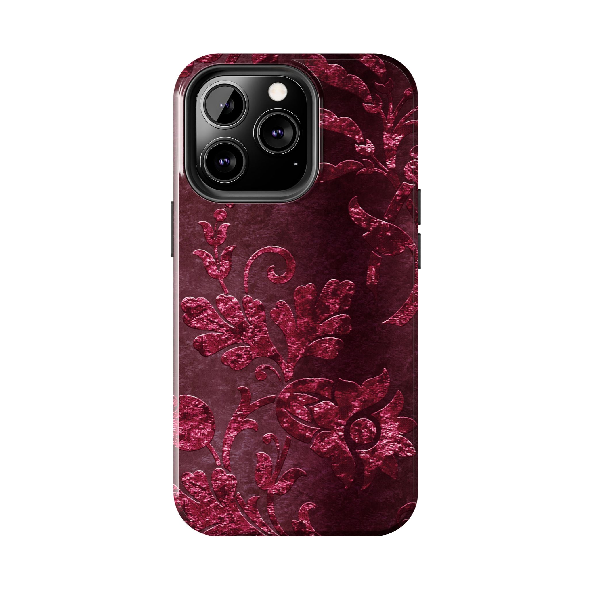 embossed-burgundy-velvet-tough-iphone-case-protective-iphone-cover-heavy-duty-iphone-case-rugged-phone-case-durable-smartphon