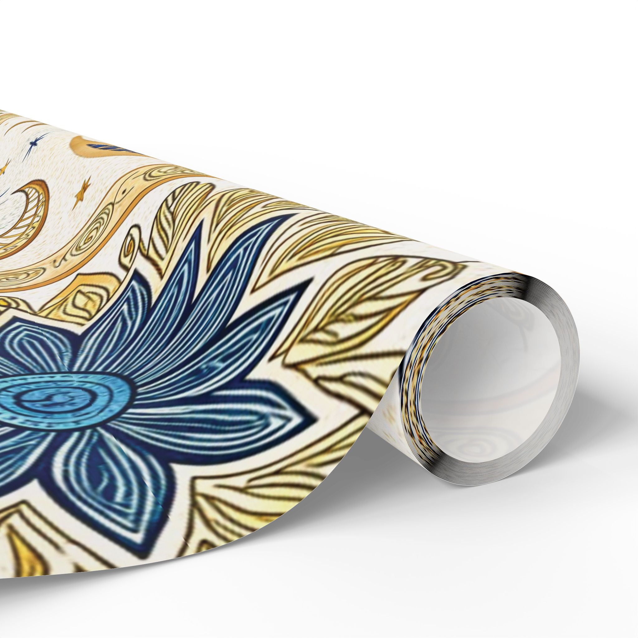 ramadan-night-wrapping-papers-islamic-crescent-moon-gift-wrap-mosque-silhouette-eid-holiday-supplies-festive-present-packagin