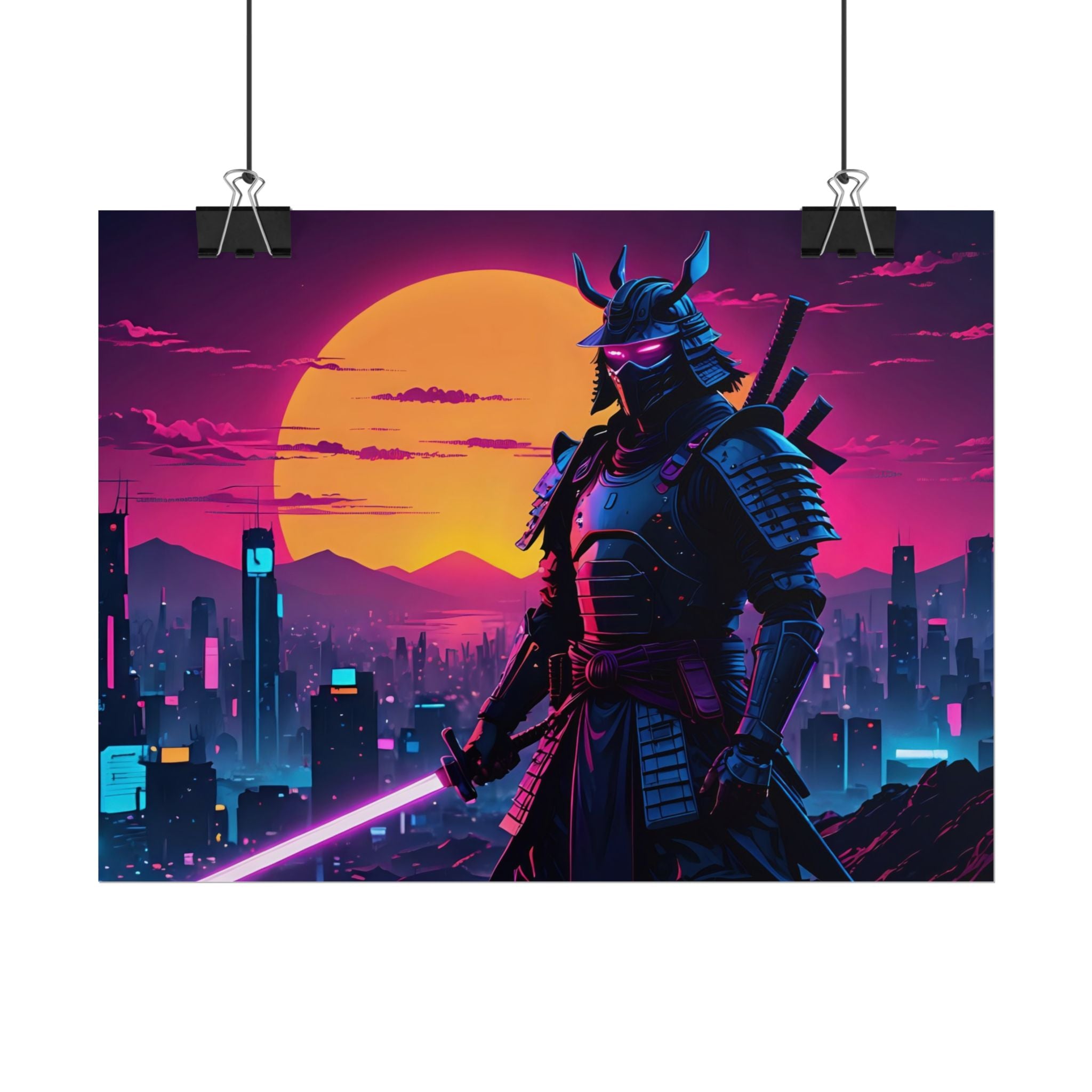 samurai-retrowave-poster-print-synthawave-wall-art-poster-gift-for-anime-fans-home-decor-japanese-art-retro-aesthetic-lightsa