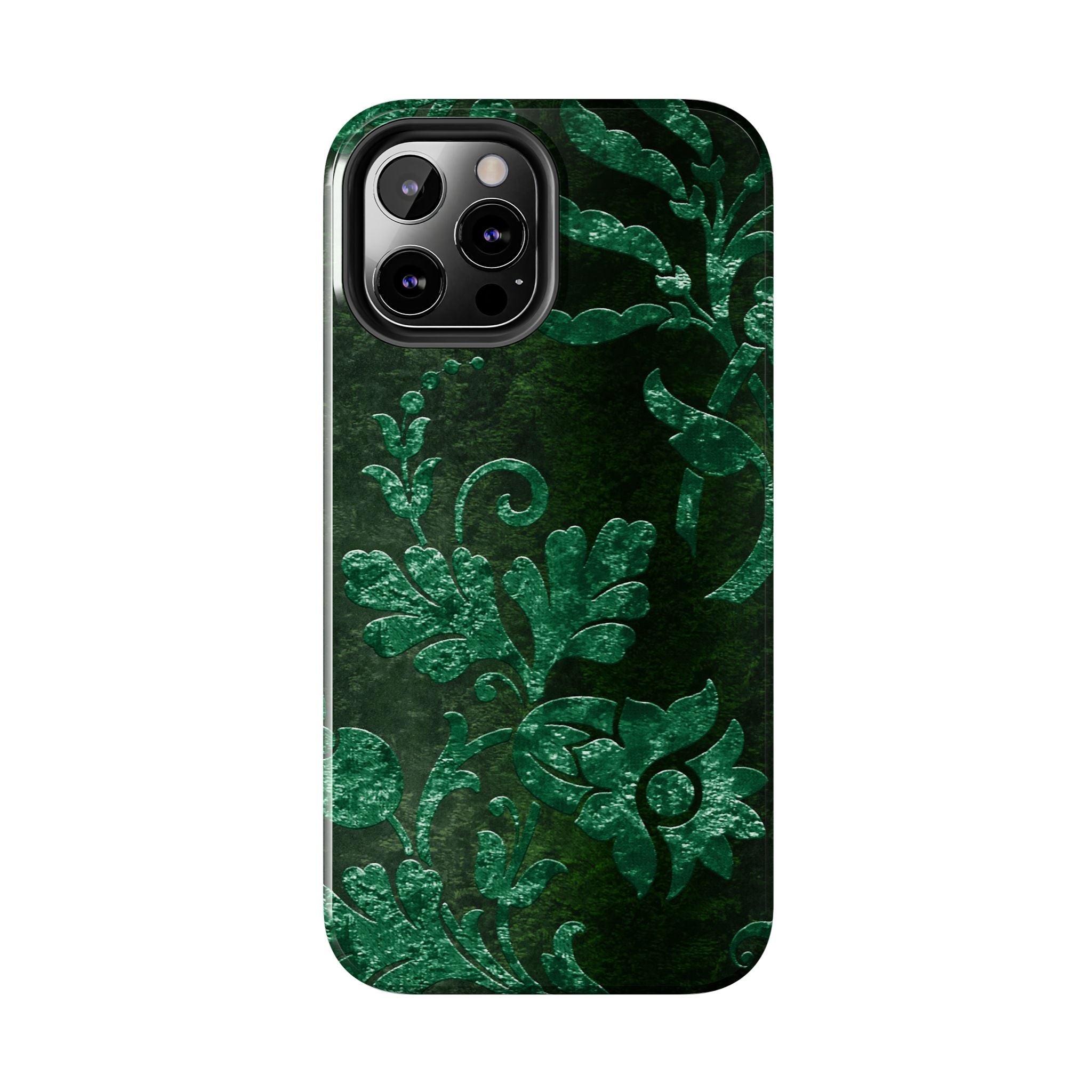 embossed-emerald-velvet-tough-phone-case-protective-iphone-cover-heavy-duty-phone-case-rugged-phone-case-durable-smartphone-c