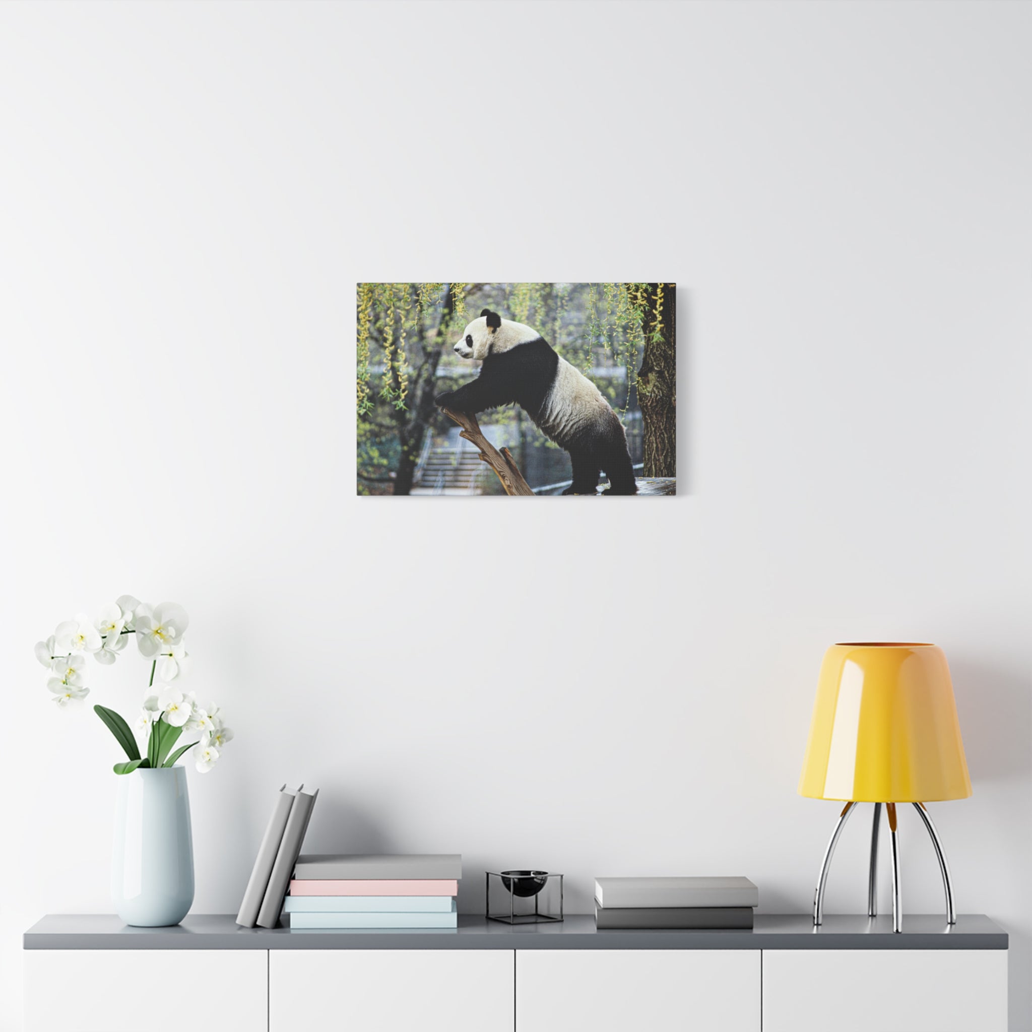 canvas-wall-art-cute-panda-wall-decor-nature-home-decor-panda-gift-panda-canvas-print-stretched-matte-canvas