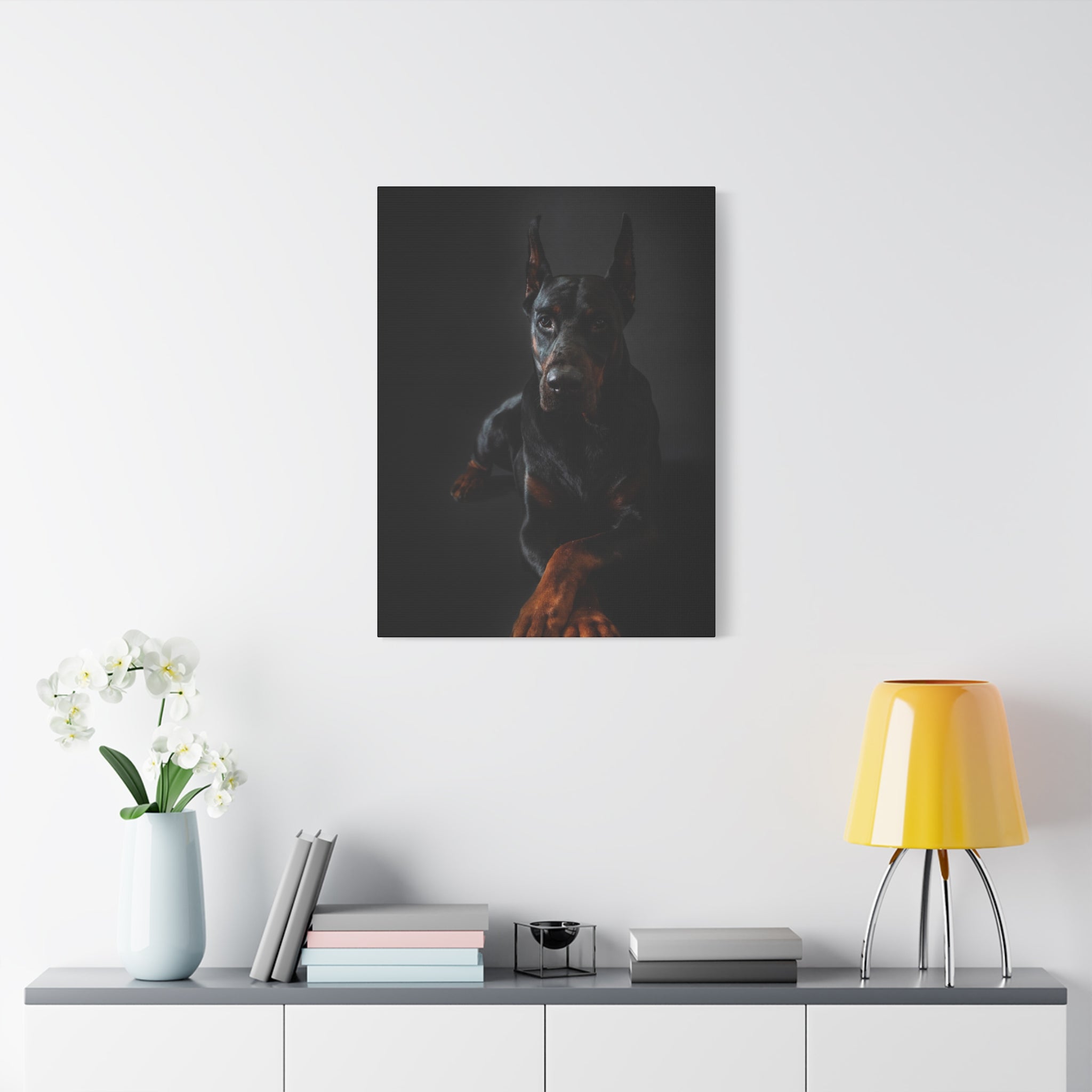 canvas-print-doberman-dog-wall-art-home-decor-office-decor-stretched-matte-canvas-1-25-gift-for-dog-lovers-animal-artwork-pet