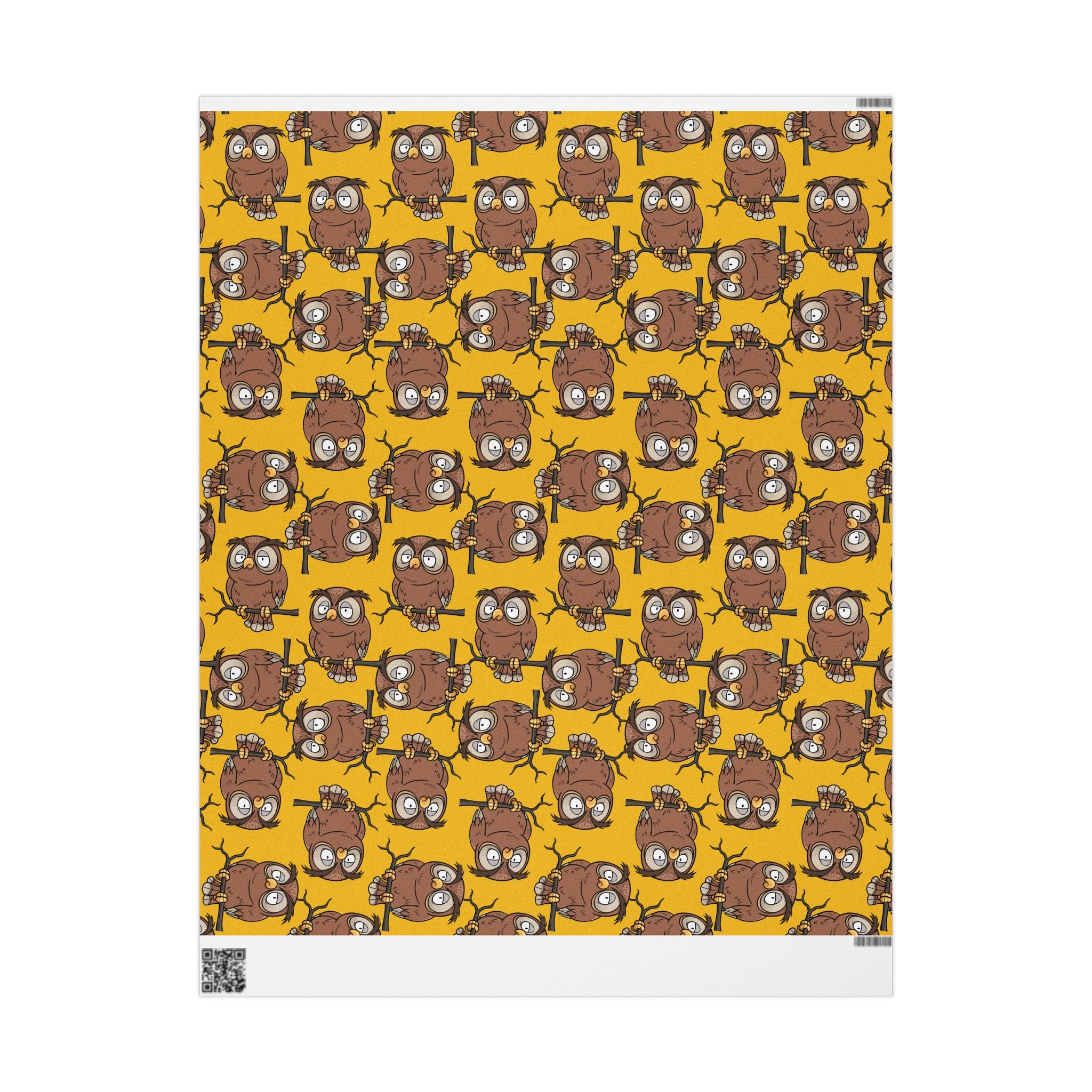 cute-owl-wrapping-papers-sleepy-owl-baby-gift-wrap-nursery-gift-wrap-gender-neutral-baby-shower-supplies-gift-packaging