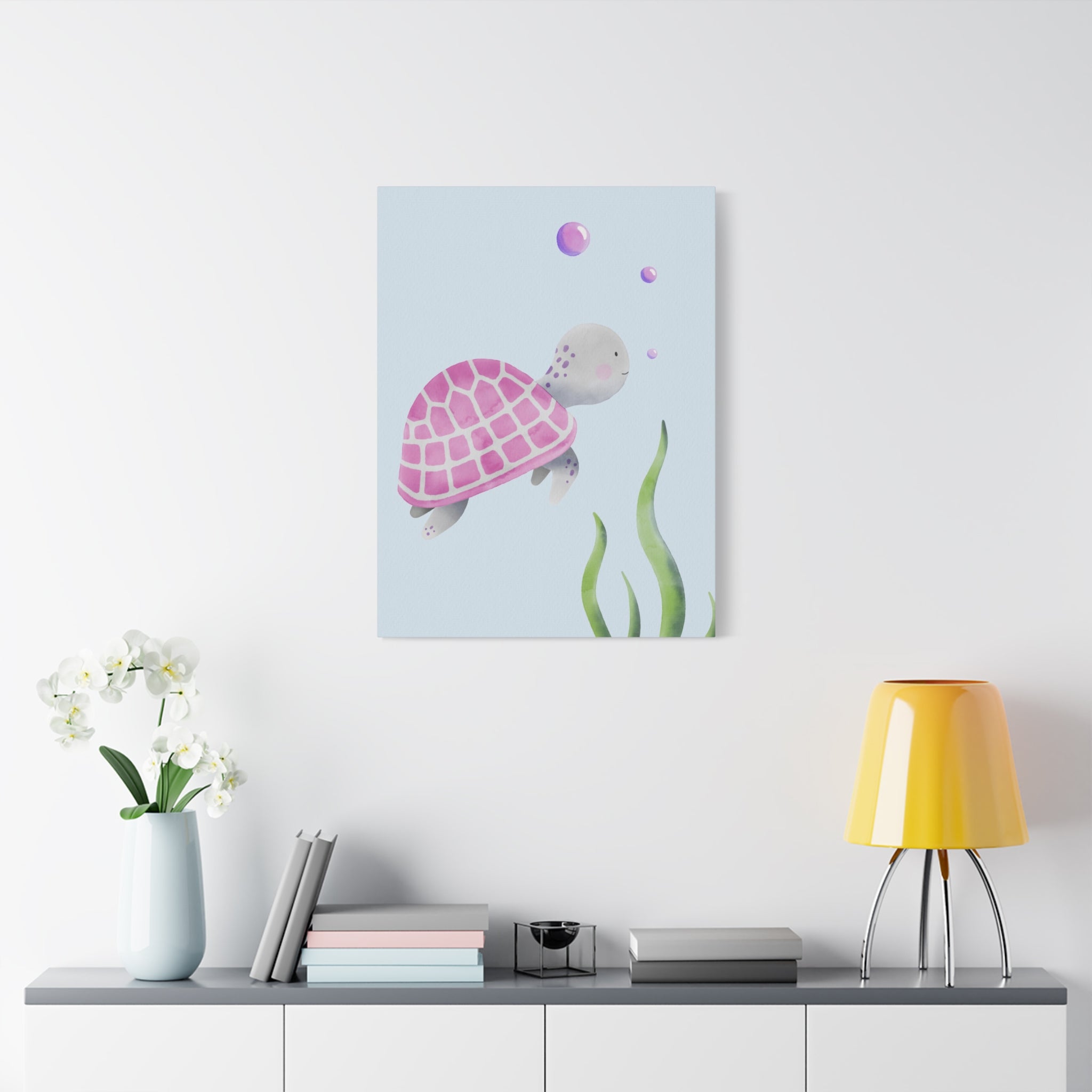 canvas-wall-art-cute-sea-turtle-nursery-decor-baby-sea-turtle-print-nursery-art-cute-sea-turtle-decoration-baby-nursery-cute-
