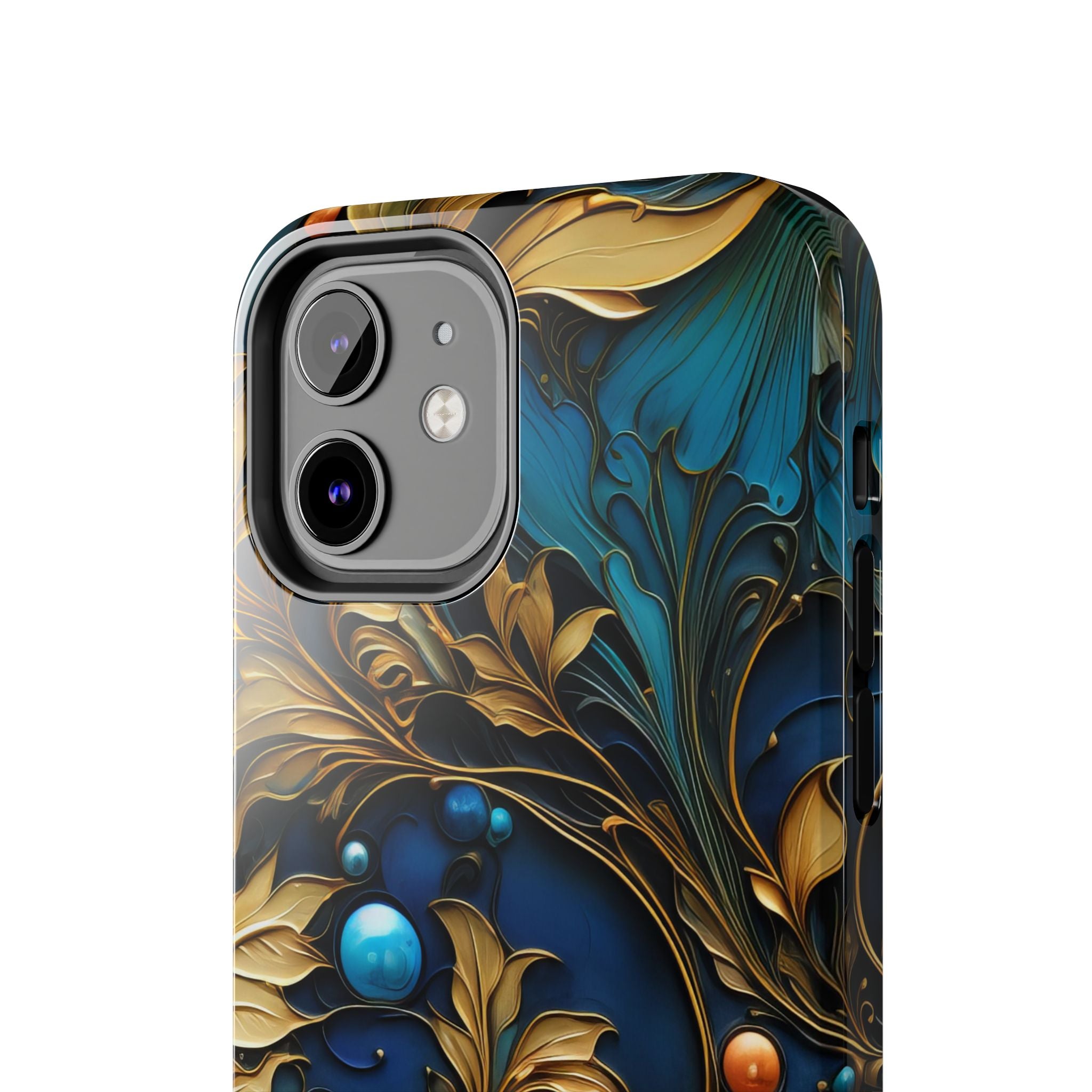textured-art-nouveau-floral-tough-phone-case-cottagecore-iphone-case-unique-floral-phone-cover-vintage-style-iphone-case-prot