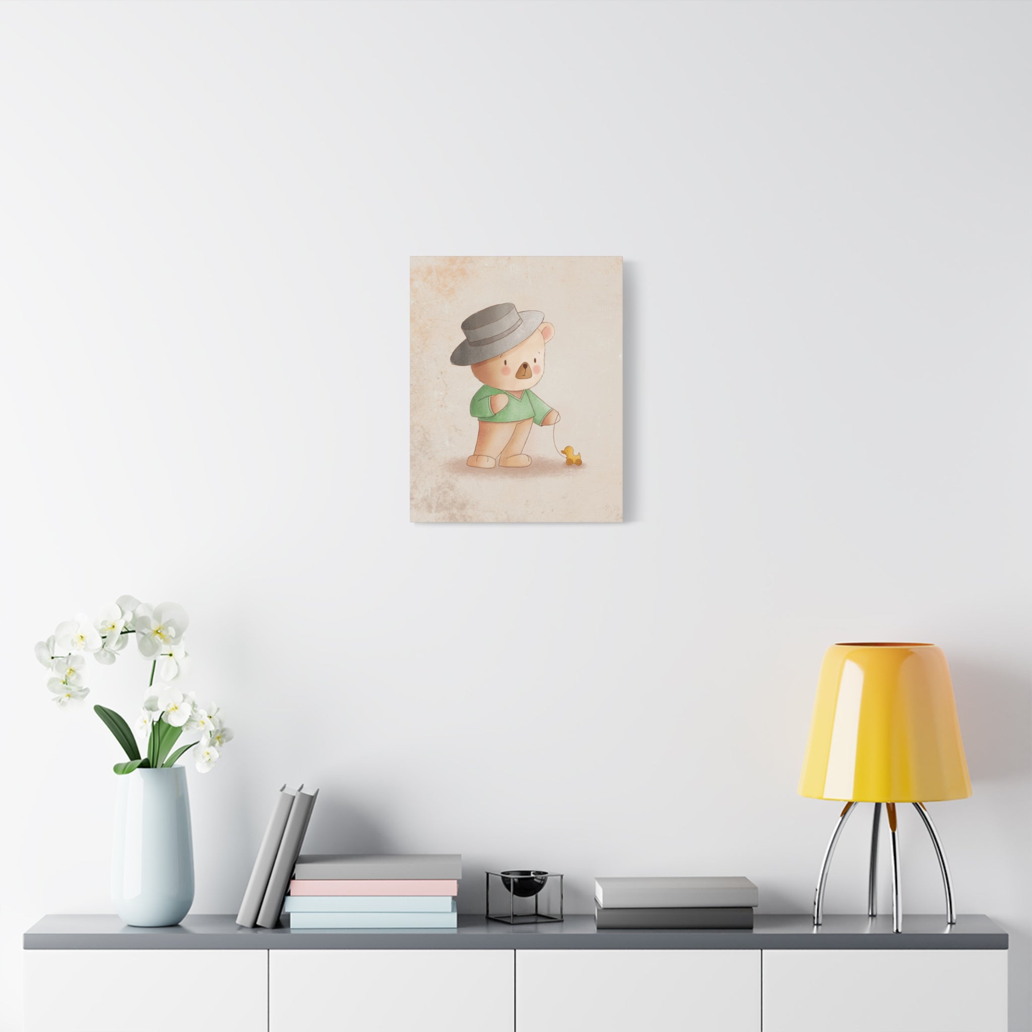 canvas-wall-art-cute-bear-nursery-decor-baby-bear-print-stretched-canvas-nursery-art-cute-bear-decoration-baby-nursery-cute-a