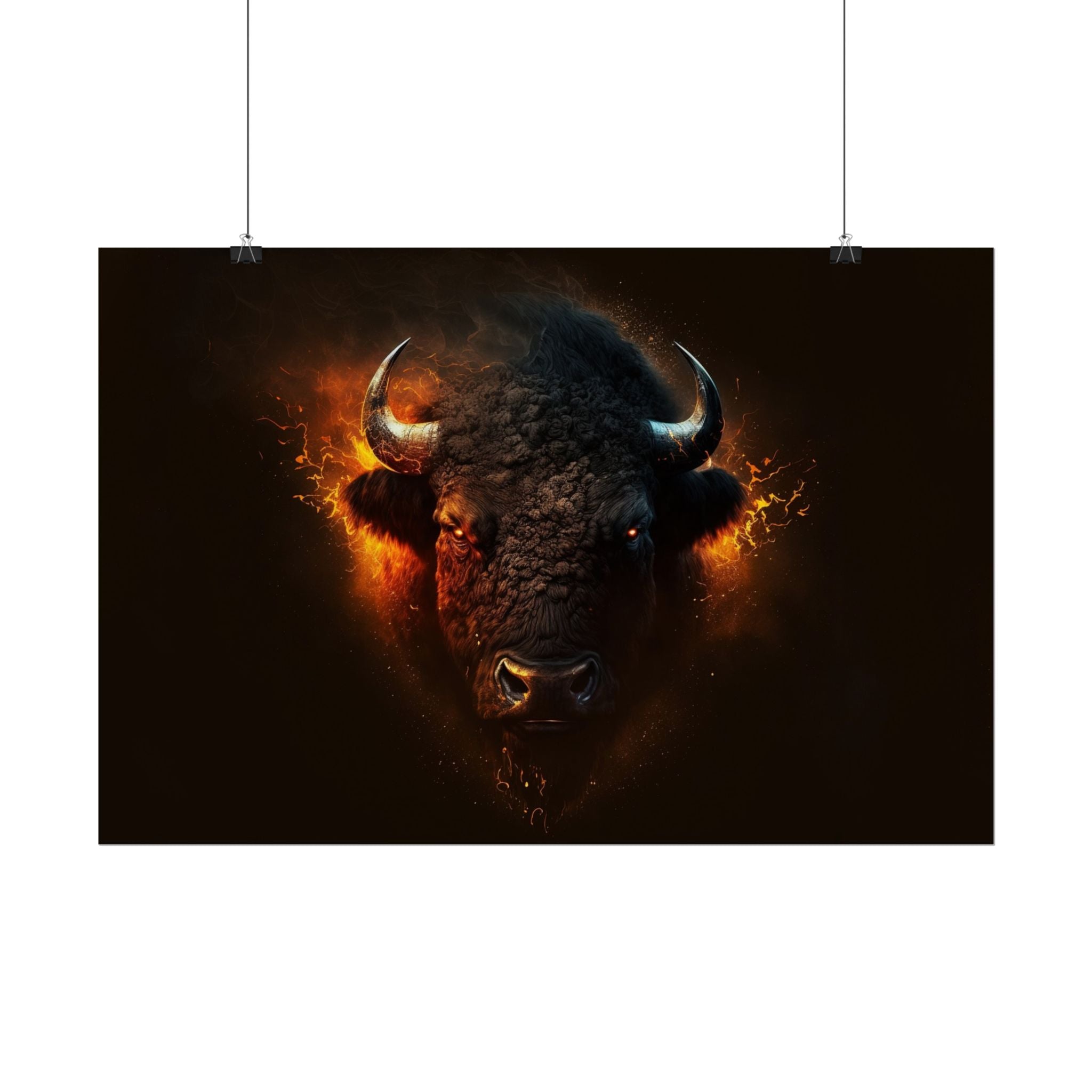 bison-art-poster-wall-decor-buffalo-gift-wildlife-home-decoration-western-bison-wall-art-nature-lover-gift-farm-house-wall-de