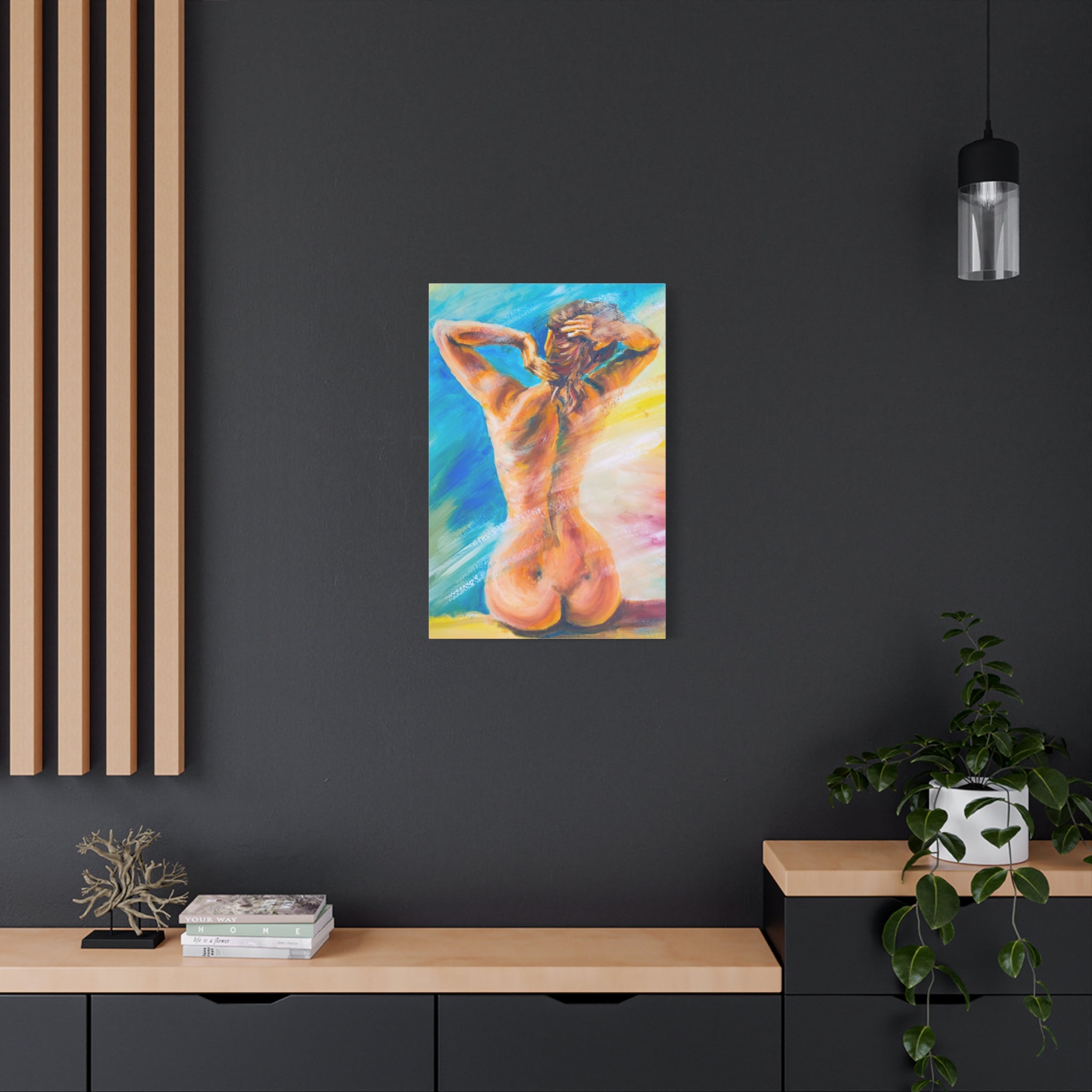 canvas-print-violin-naked-woman-body-oil-effect-wall-decor-matte-stretched-art-musician-gift-bedroom-decoration-living-room-a