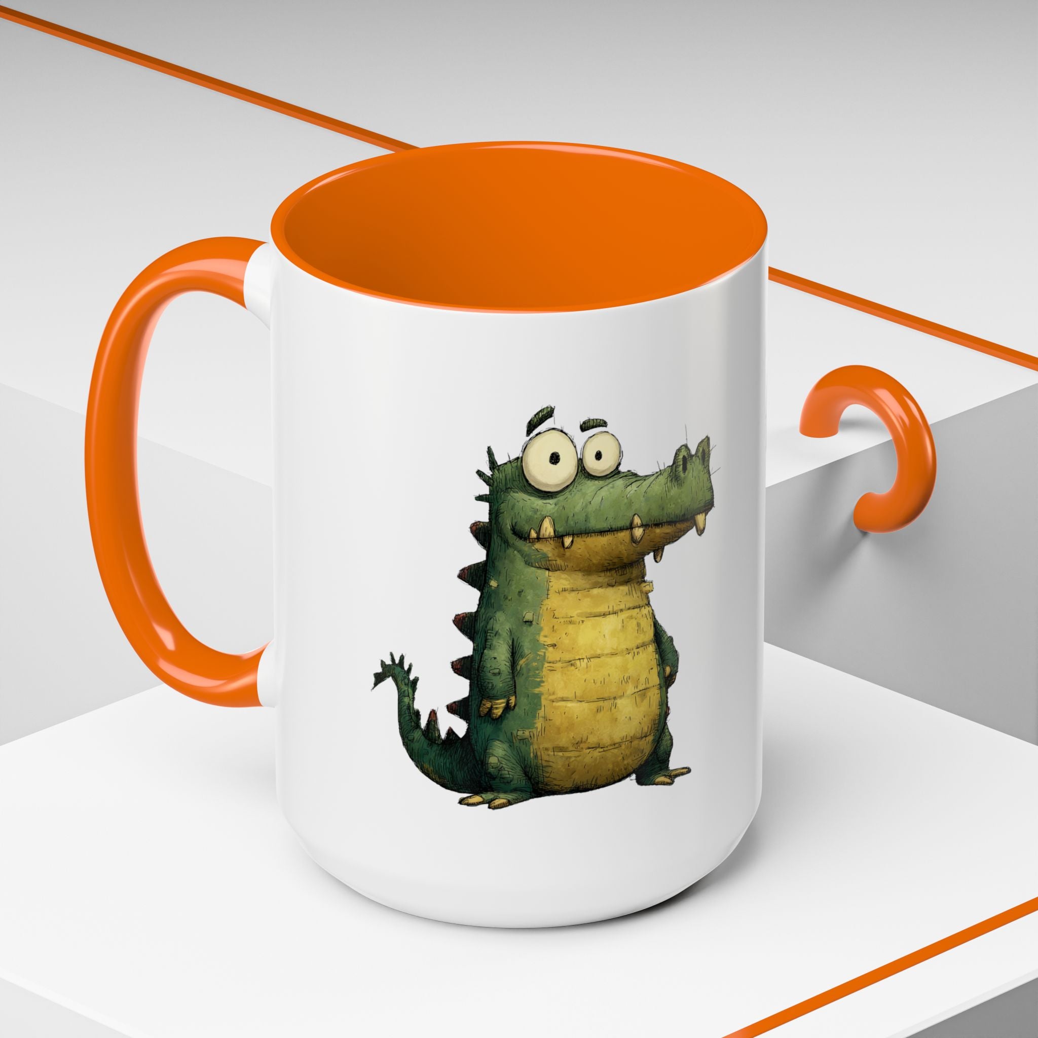 Funny Alligator Accent Coffee Mug | Cute Animal Mug for Nature Lovers, Ideal Gift for Birthdays, Holidays, Home Decor