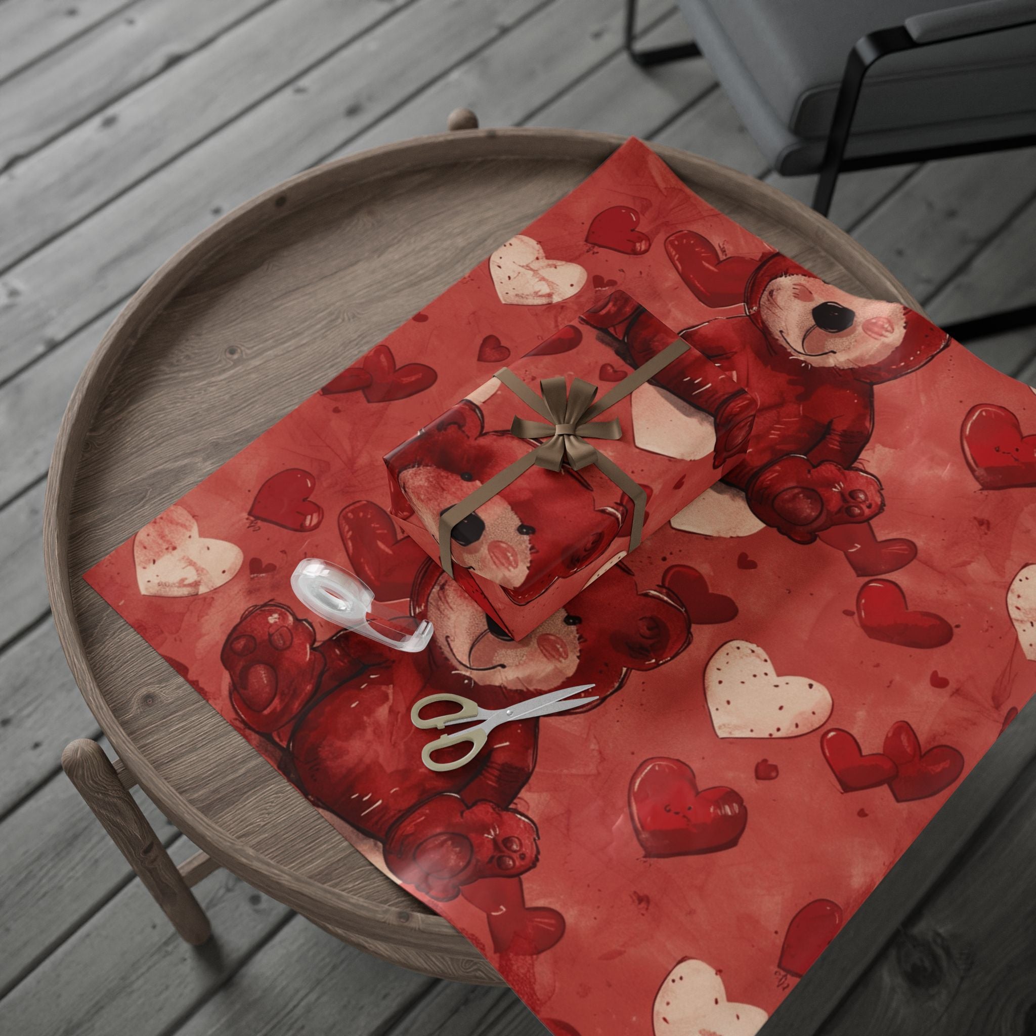 valentine-wrapping-papers-pink-teddy-bear-v-day-gift-wrap-holiday-present-accessories-love-theme-packaging-romantic-giftwrap-