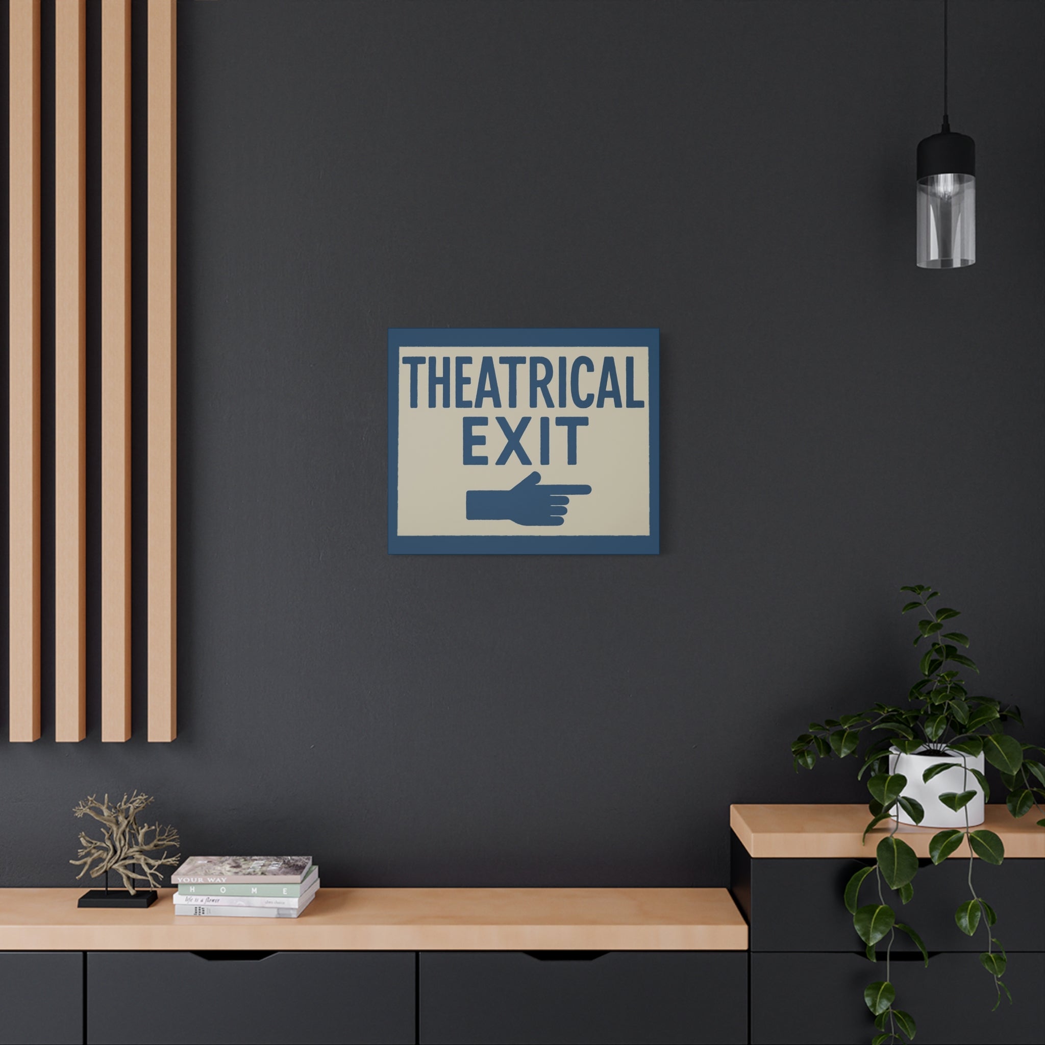 canvas-print-dramatic-exit-funny-wall-art-matte-stretched-1-25-poster-comedy-home-decor-theater-room-decoration-humorous-wall