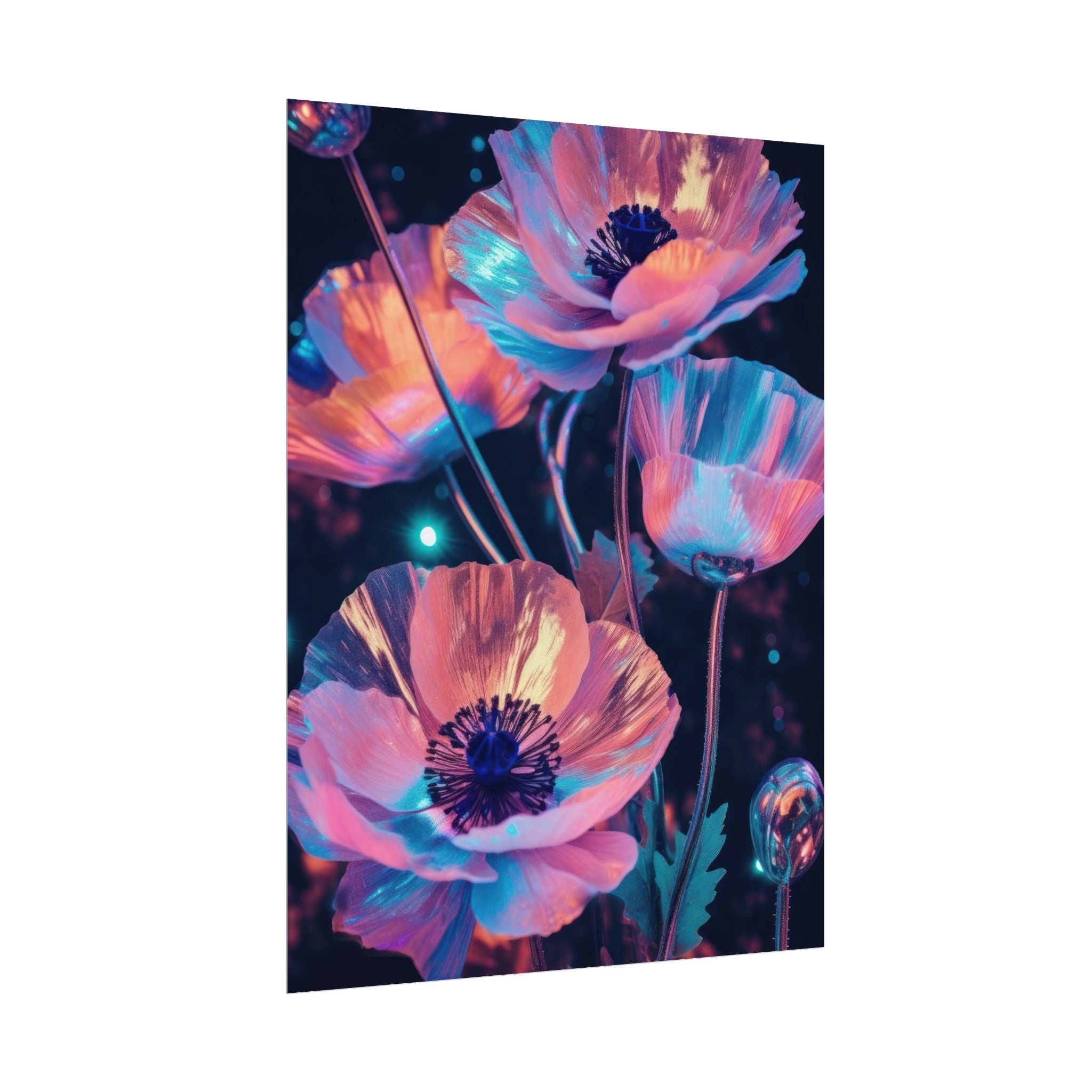 poppy-flower-poster-art-pearl-floral-wall-art-floral-print-flower-print-nature-wall-decor-flower-wall-decor-housewarming-gift