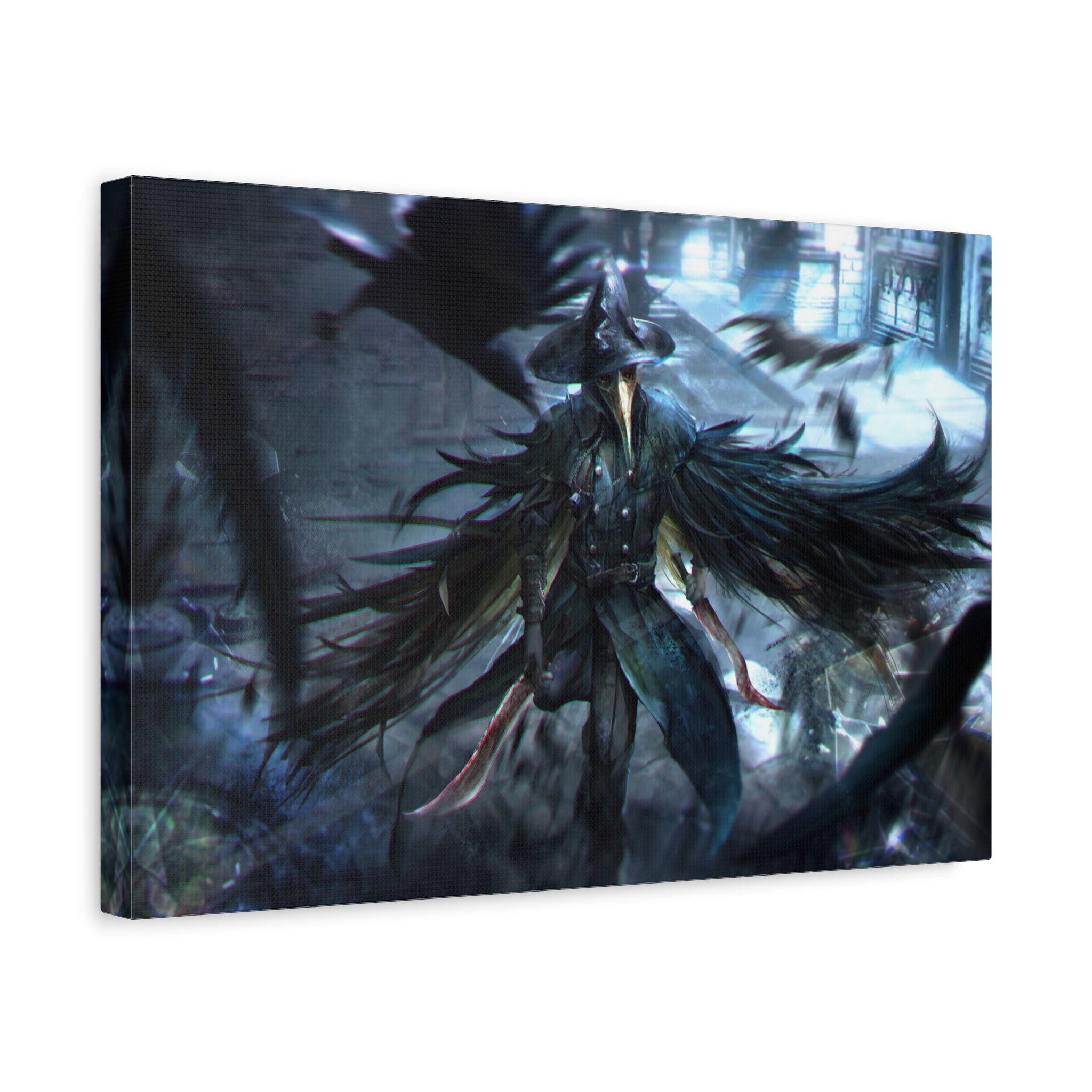 Bloodborne Eileen The Crow Canvas Wall Art, Fantasy Home Wall Decor, Game Wall Art Print, Gothic Art