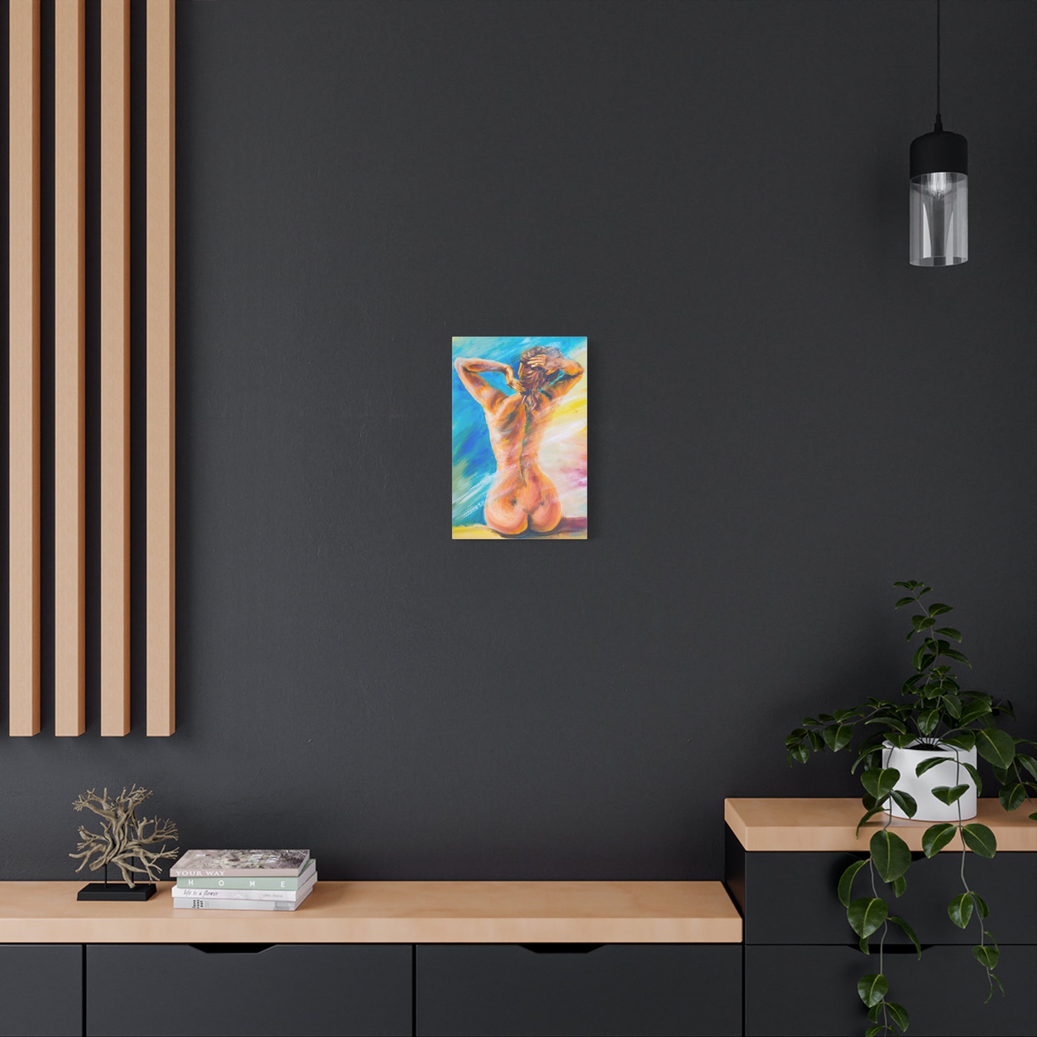 canvas-print-violin-naked-woman-body-oil-effect-wall-decor-matte-stretched-art-musician-gift-bedroom-decoration-living-room-a