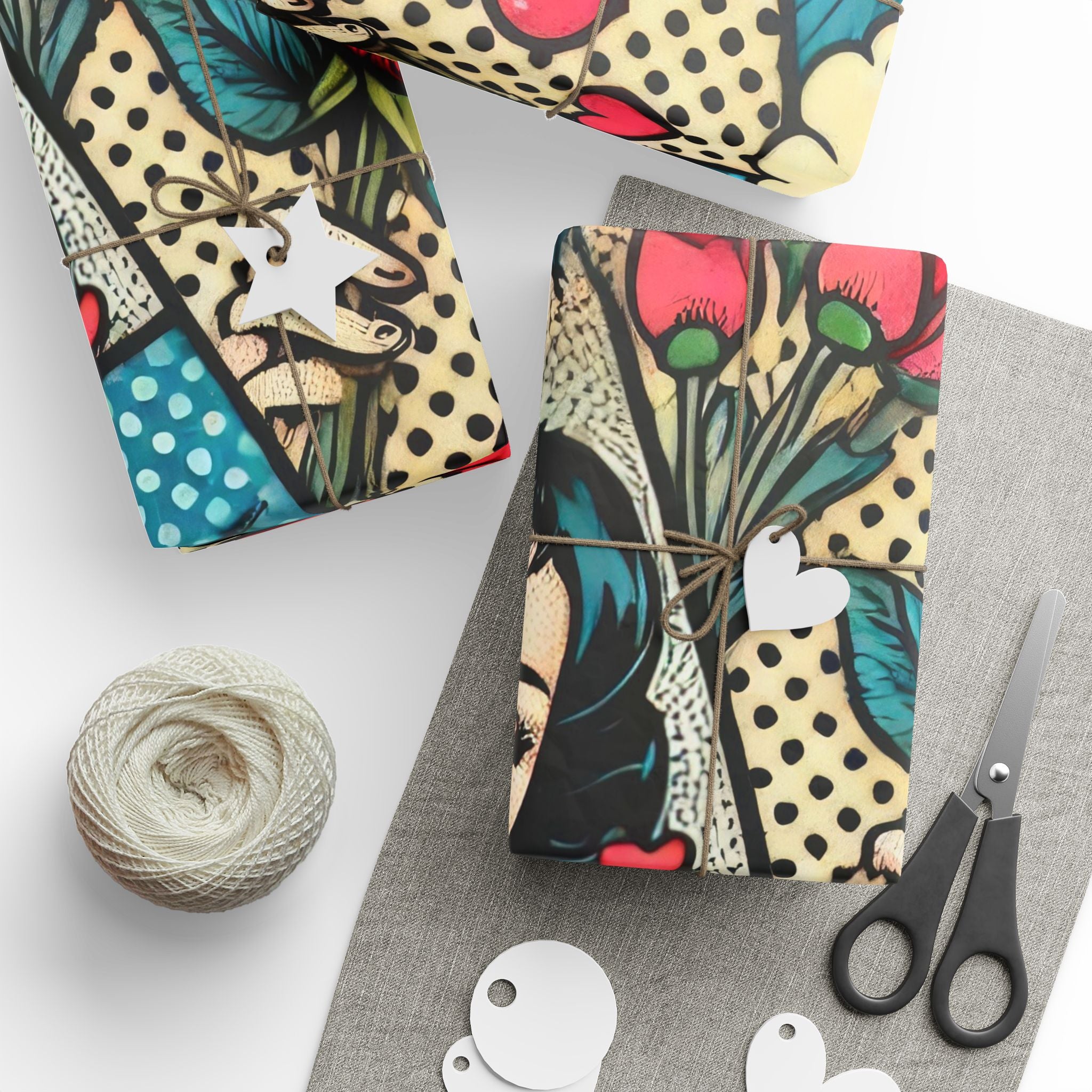 valentines-day-pop-art-gift-wrapping-papers-v-day-gift-wrap-roll-heart-love-pattern-romantic-present-packaging-anniversary-bi