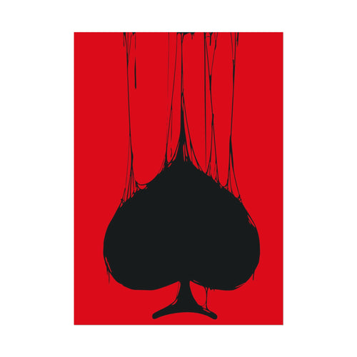 Playing Cards Spades Poster Wall Art for Gamble Lovers, Playing Cards Poster Art, Living Room Decor, Home Decor Gift, Poster Decor