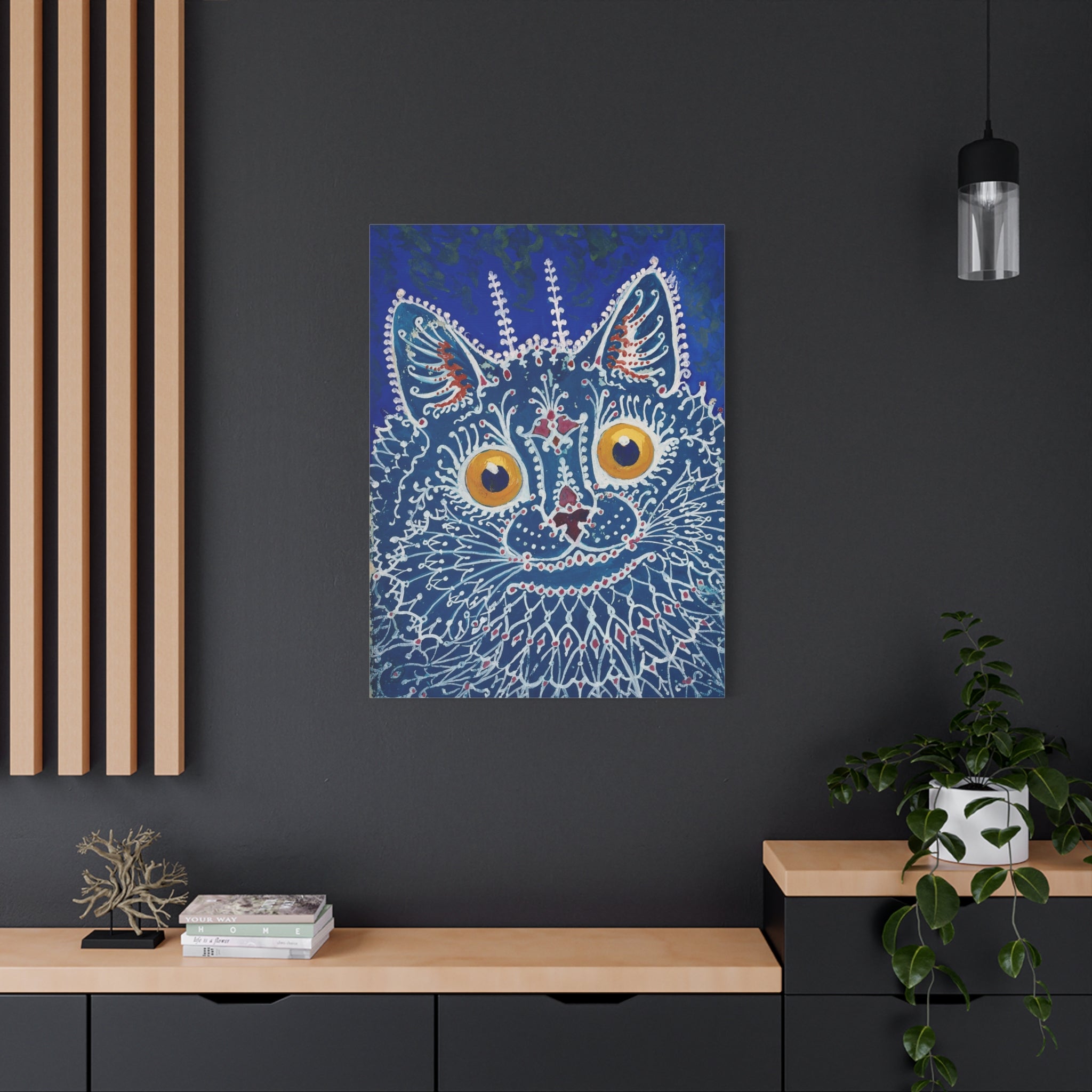 canvas-print-louis-wain-cat-gothic-style-gouache-art-large-wall-decor-matte-stretched-home-office-decoration-unique-cat-print
