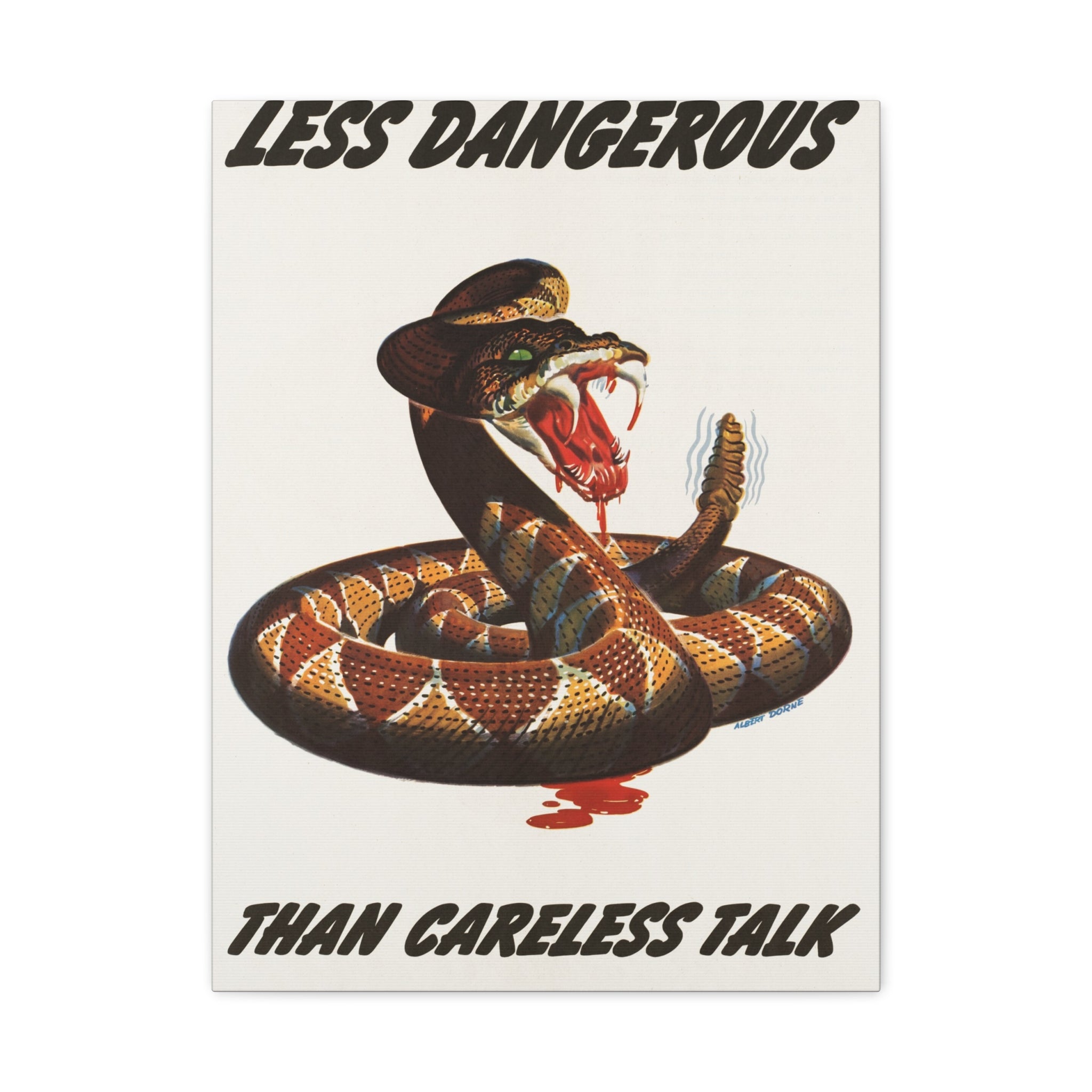 canvas-print-cobra-motivational-art-matte-finish-stretched-wall-art-less-dangerous-than-careless-talk-home-decor