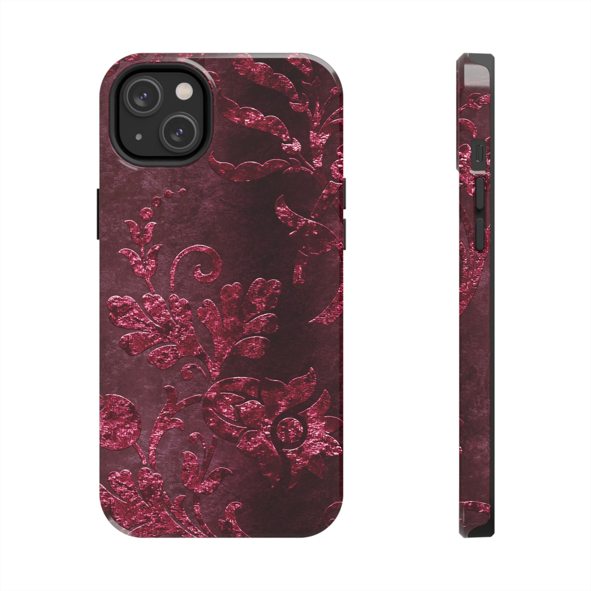 embossed-burgundy-velvet-tough-iphone-case-protective-iphone-cover-heavy-duty-iphone-case-rugged-phone-case-durable-smartphon