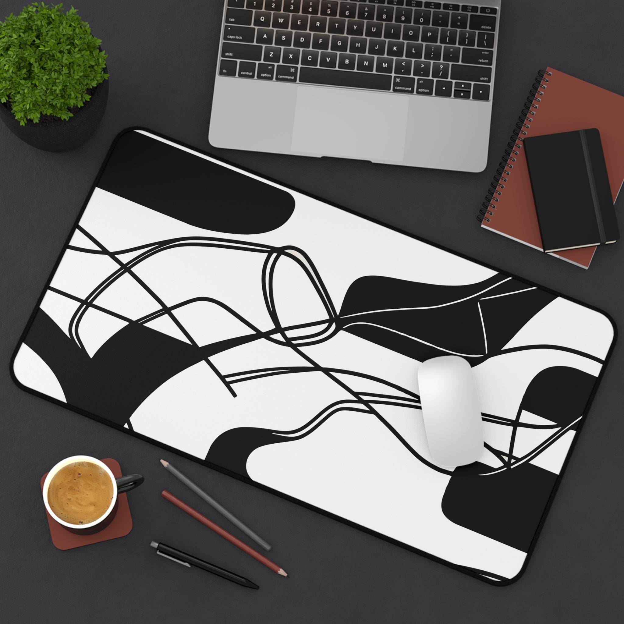abstract-lines-monochrome-mouse-pad-abstract-art-desk-mat-sleek-black-and-white-desk-pad-minimalist-mouse-pad-desk-accessory