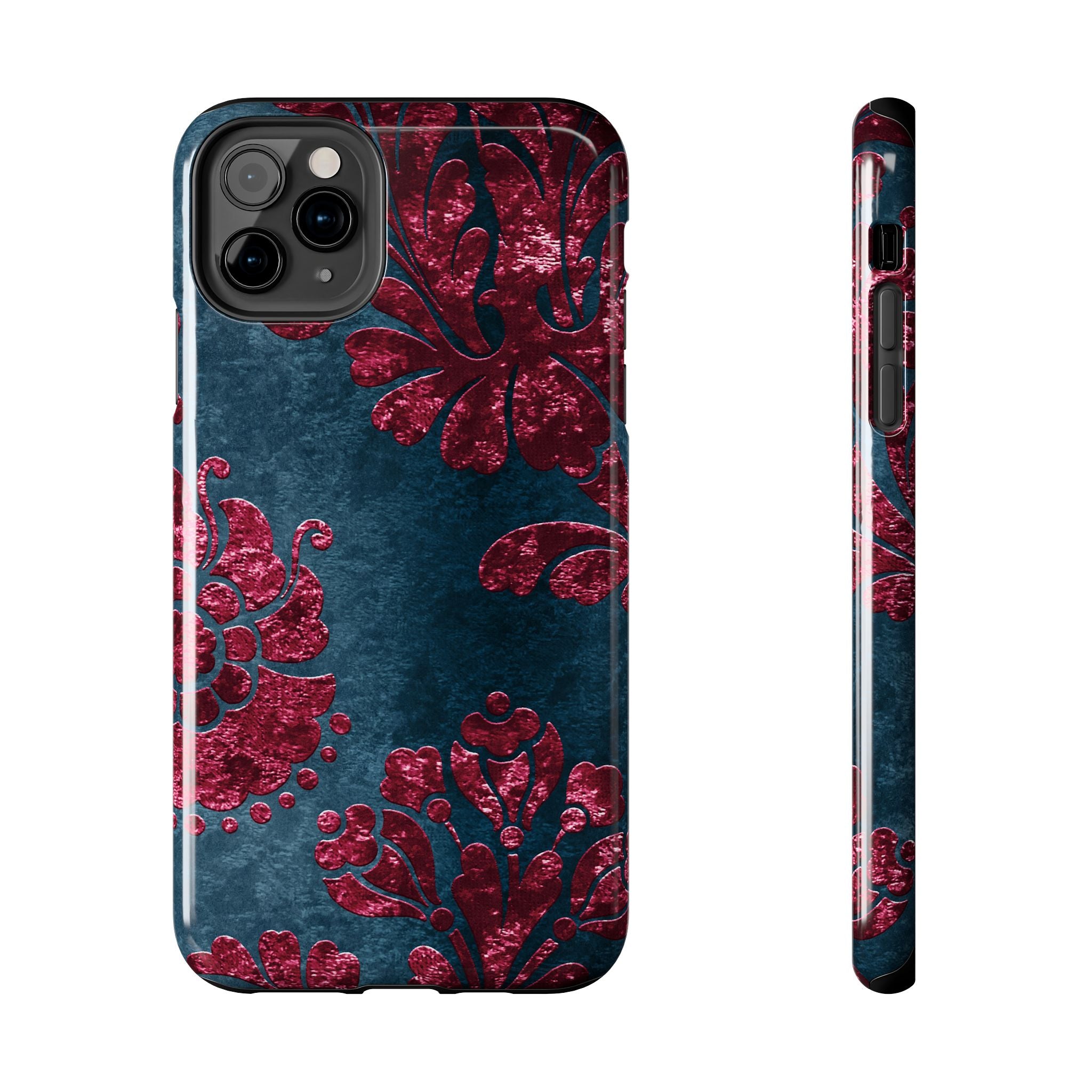 embossed-burgundy-velvet-tough-iphone-case-protective-iphone-cover-heavy-duty-iphone-case-rugged-phone-case-durable-smartphon