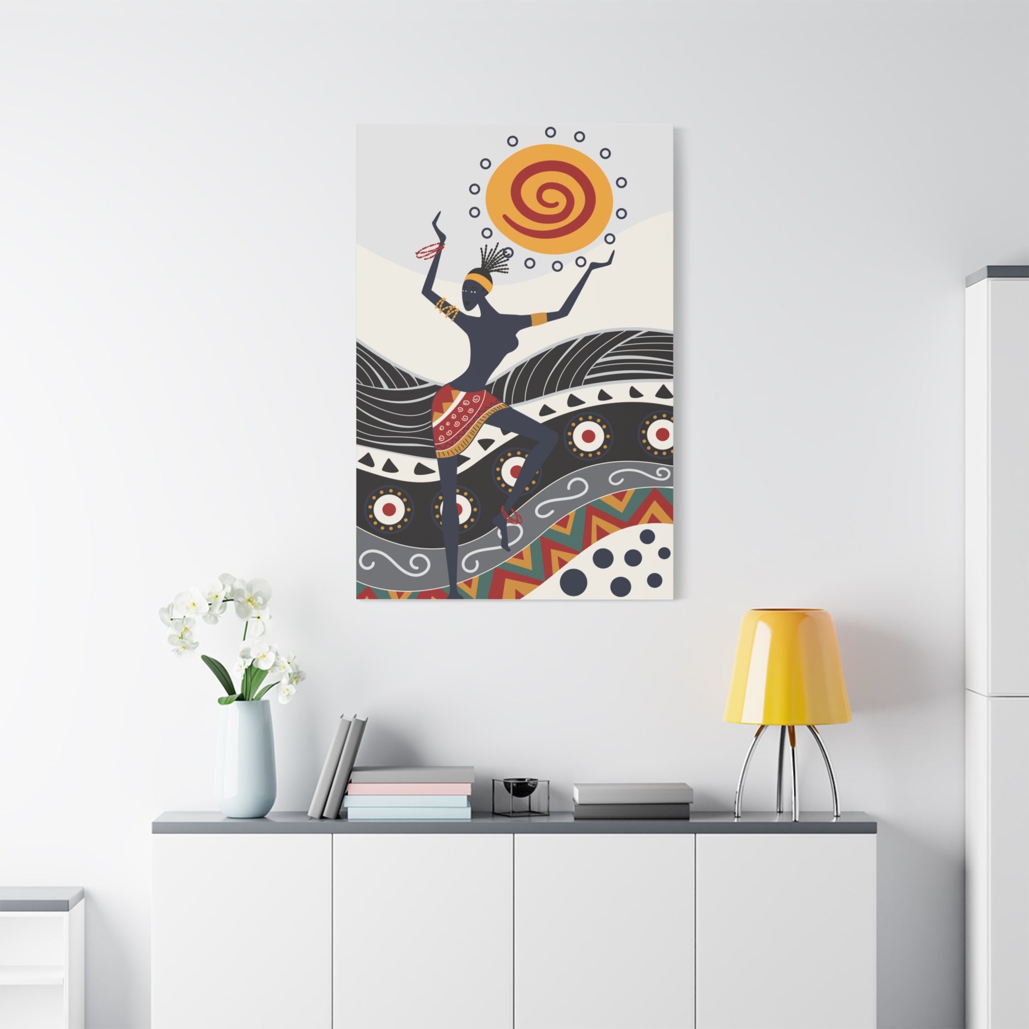 stretched-canvas-print-african-ornament-traditional-dance-wall-decor-african-wall-art-tribal-home-decoration-ethnic-african-a