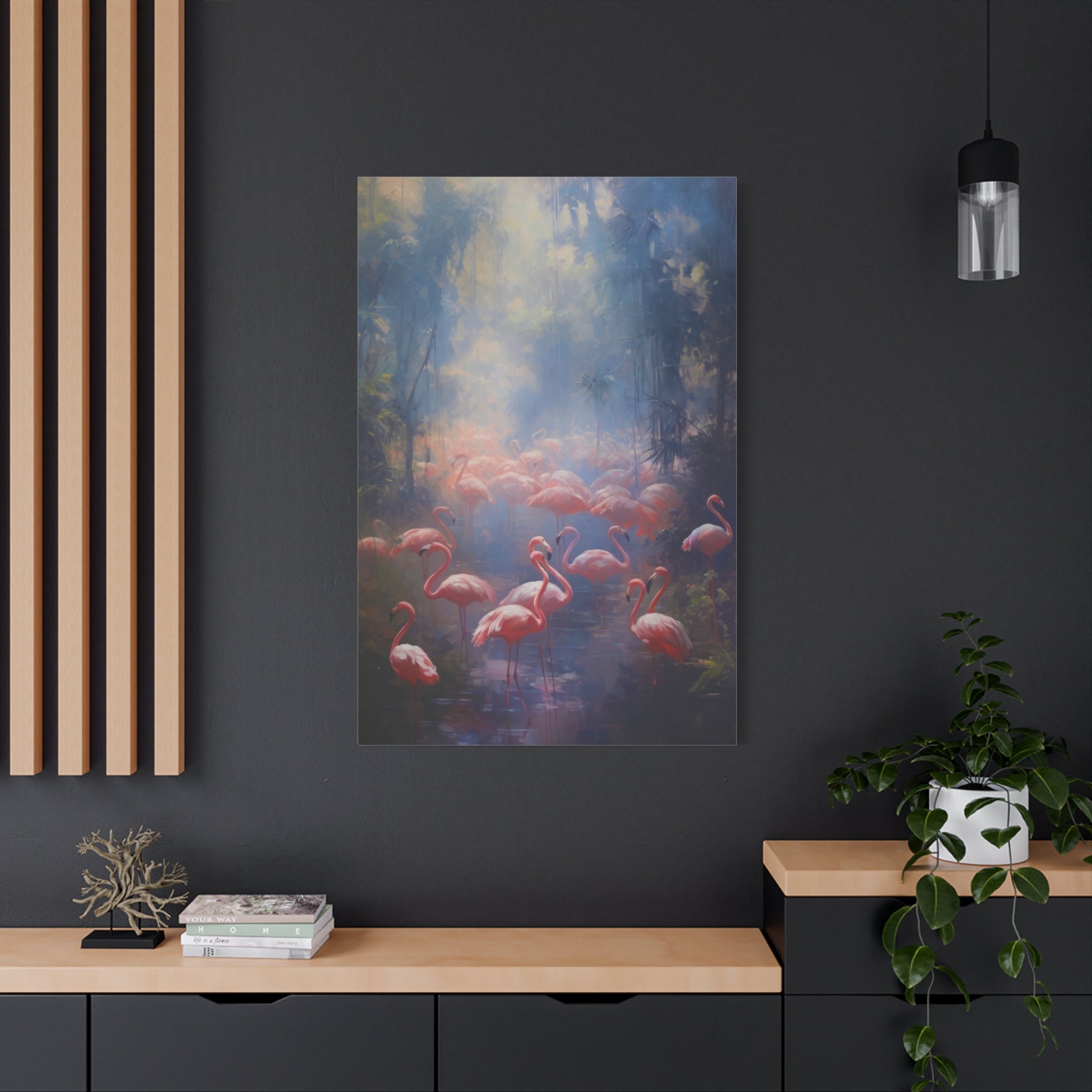canvas-wall-art-pink-flamingo-watercolor-nature-decor-housewarming-gift-watercolor-prints-pink-wall-decor-home-decor-living-r