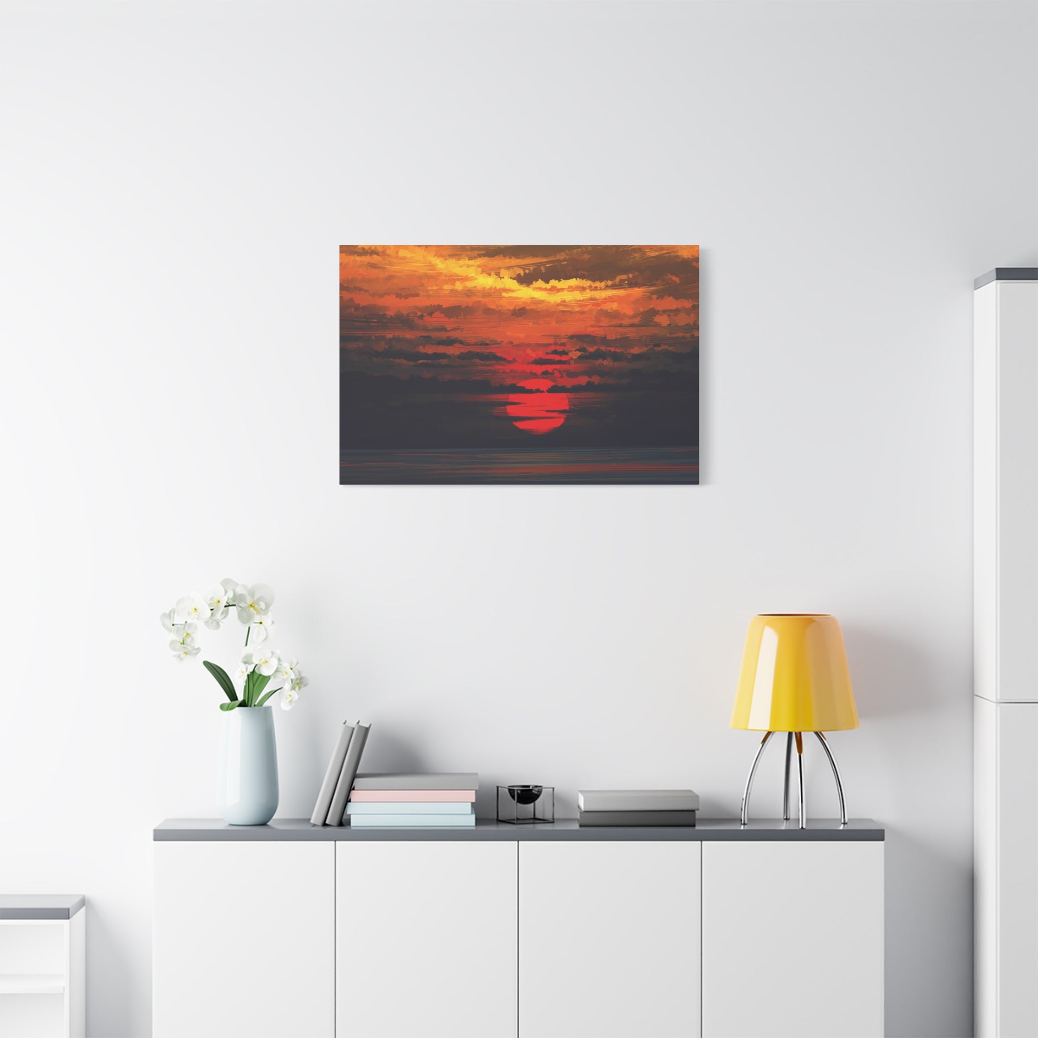 canvas-wall-art-red-sunset-landscape-cozy-home-decor-canvas-print-living-room-decor-farm-house-wall-decor-house-warming-gift