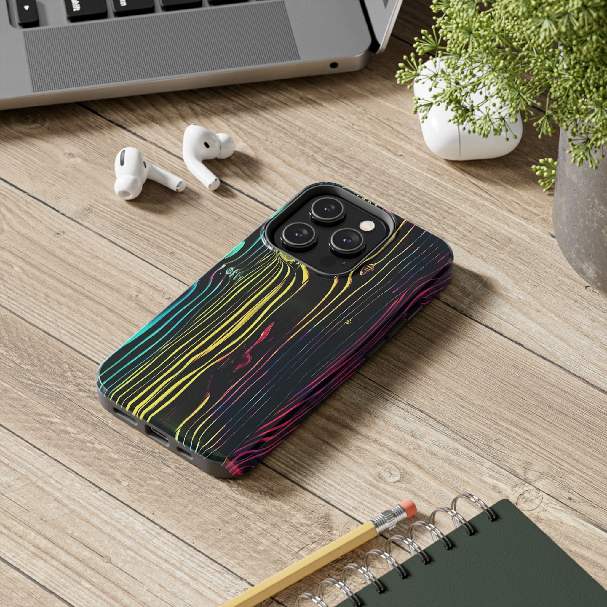 disco-neon-tough-iphone-cases-wood-grain-texture-iphone-case-cover-protective-iphone-shell-unique-iphone-accessories-iphone-1