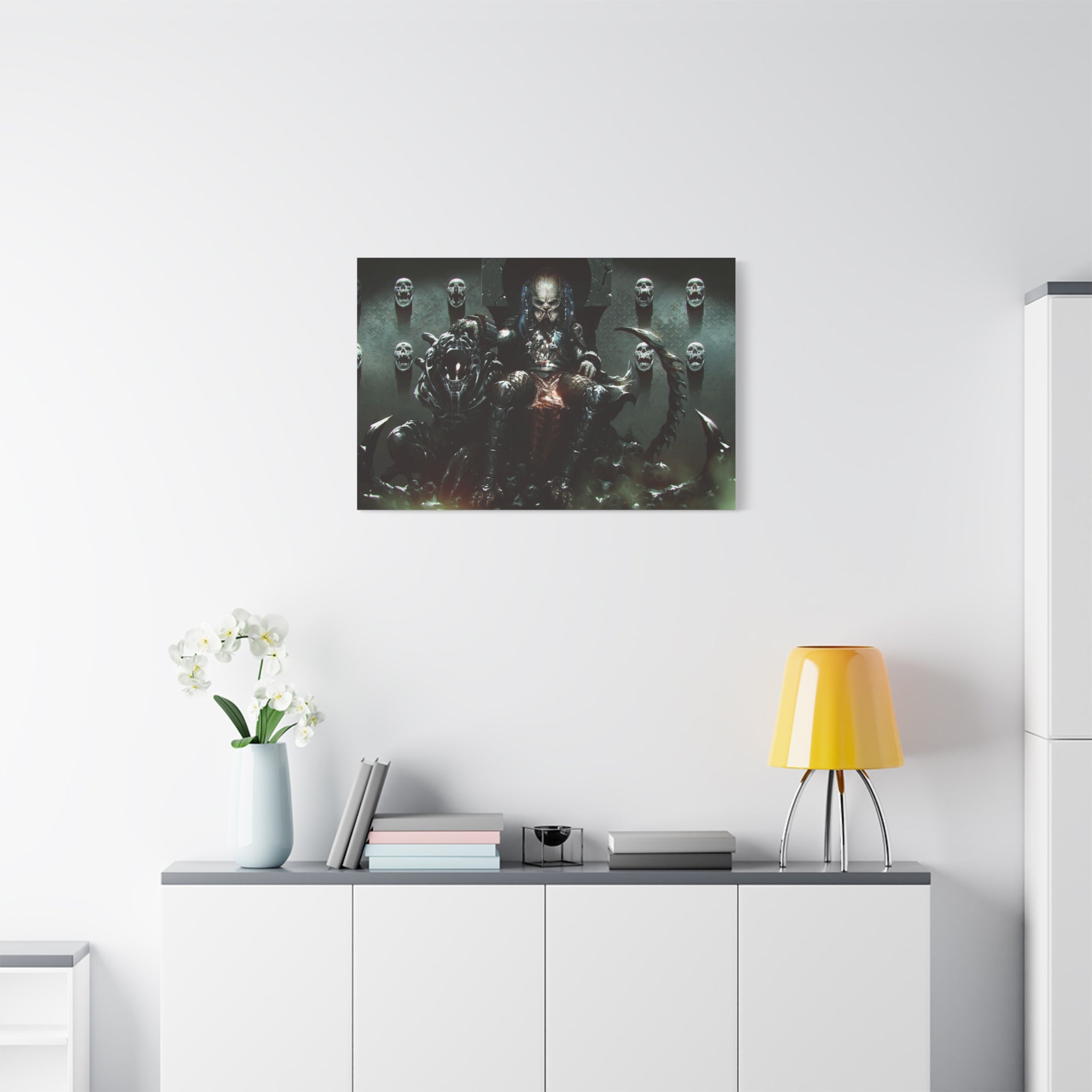 canvas-art-predator-alien-art-xenomorph-matte-canvas-print-stretched-wall-art-1-25-poster-sci-fi-home-decor-2