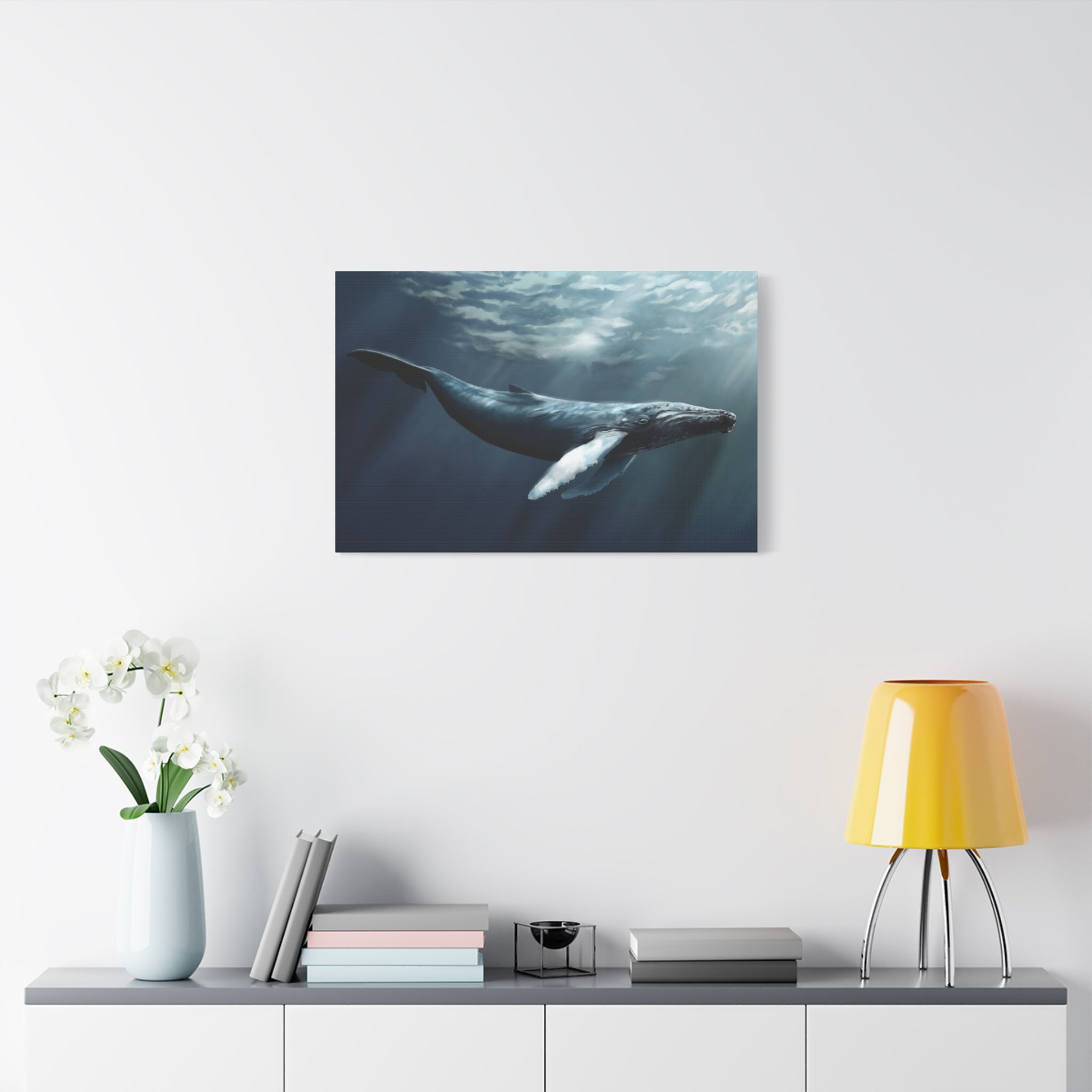 canvas-art-humpback-whale-wall-decor-matte-stretched-print-underwater-ocean-painting-nautical-home-decor-sea-life-artwork-wha