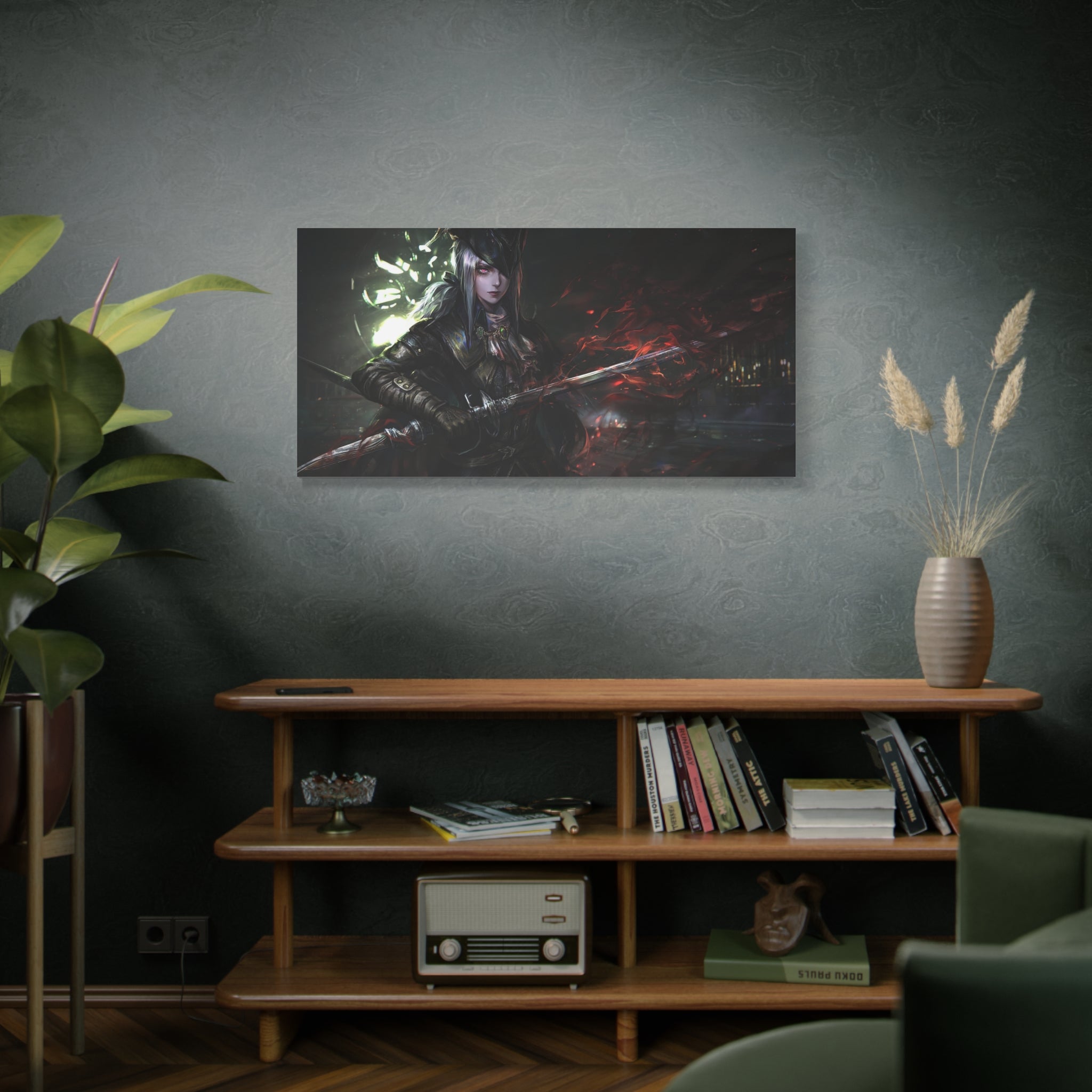 Bloodborne Art Lady Maria With Blade Canvas Wall Art, Home Wall Decor, Game Wall Art Print