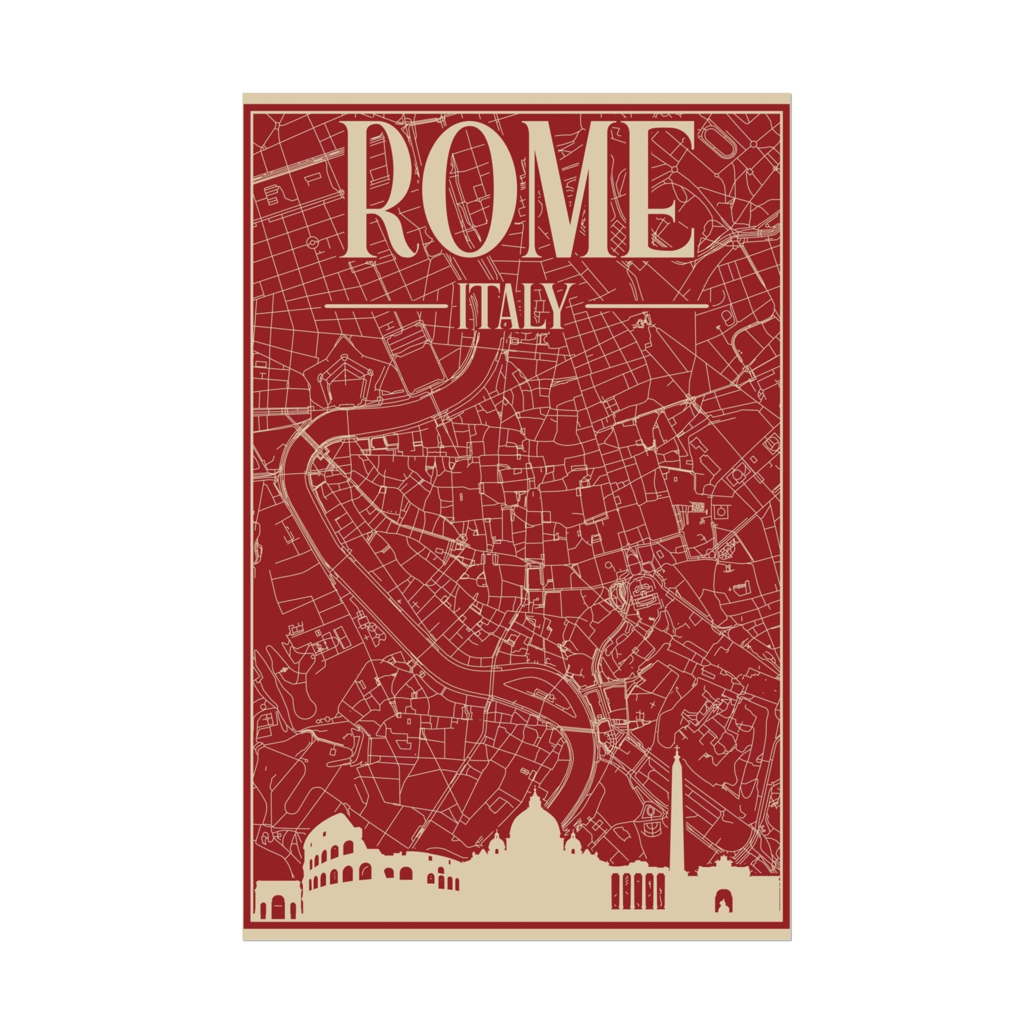 rome-italy-travel-poster-rolled-posters-for-home-decor-wall-art-print-italian-cityscape-wall-hanging