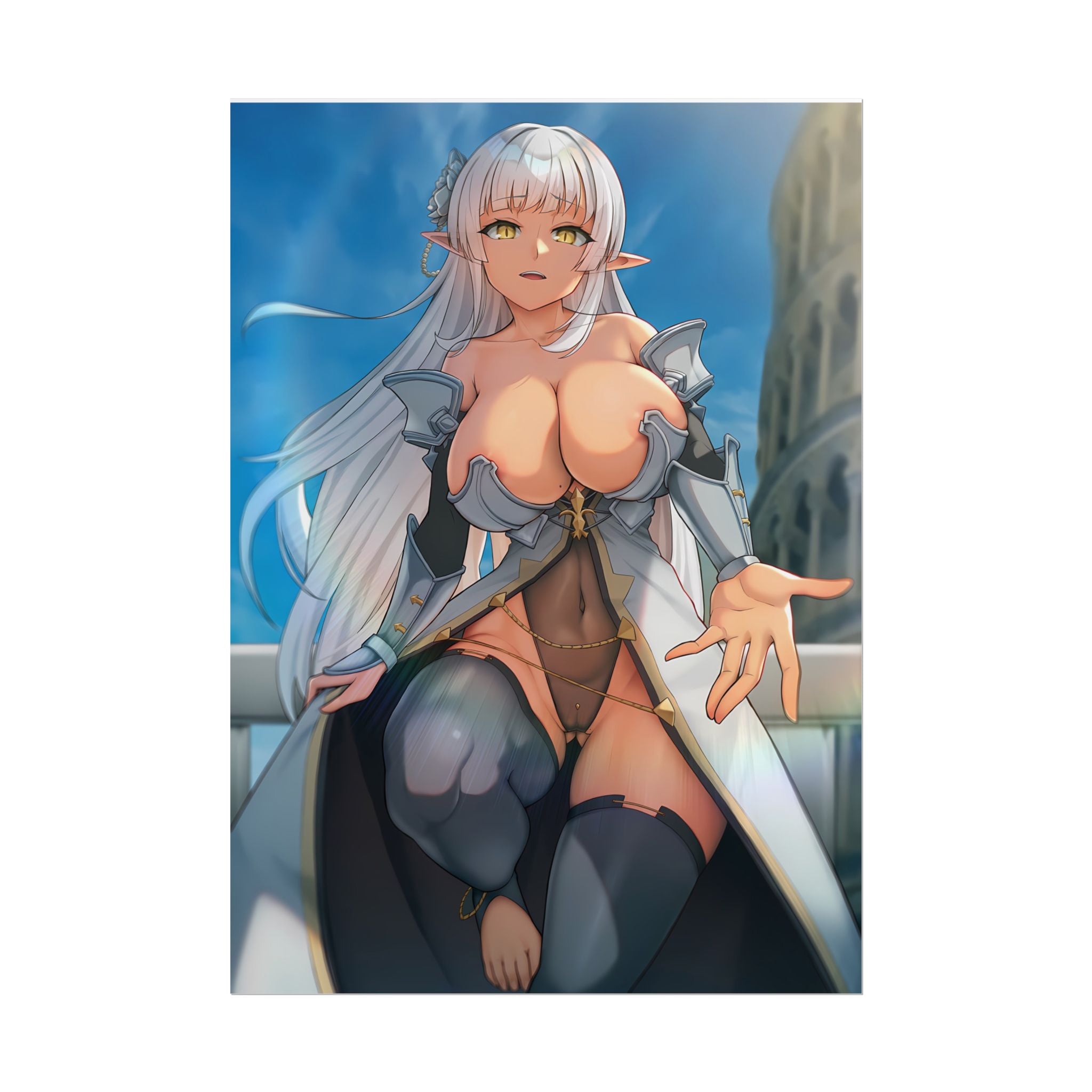 anime-elf-girl-rolled-posters-fantasy-art-print-wall-decor-poster-artwork-bedroom-decoration-gift-for-anime-lovers-anime-post