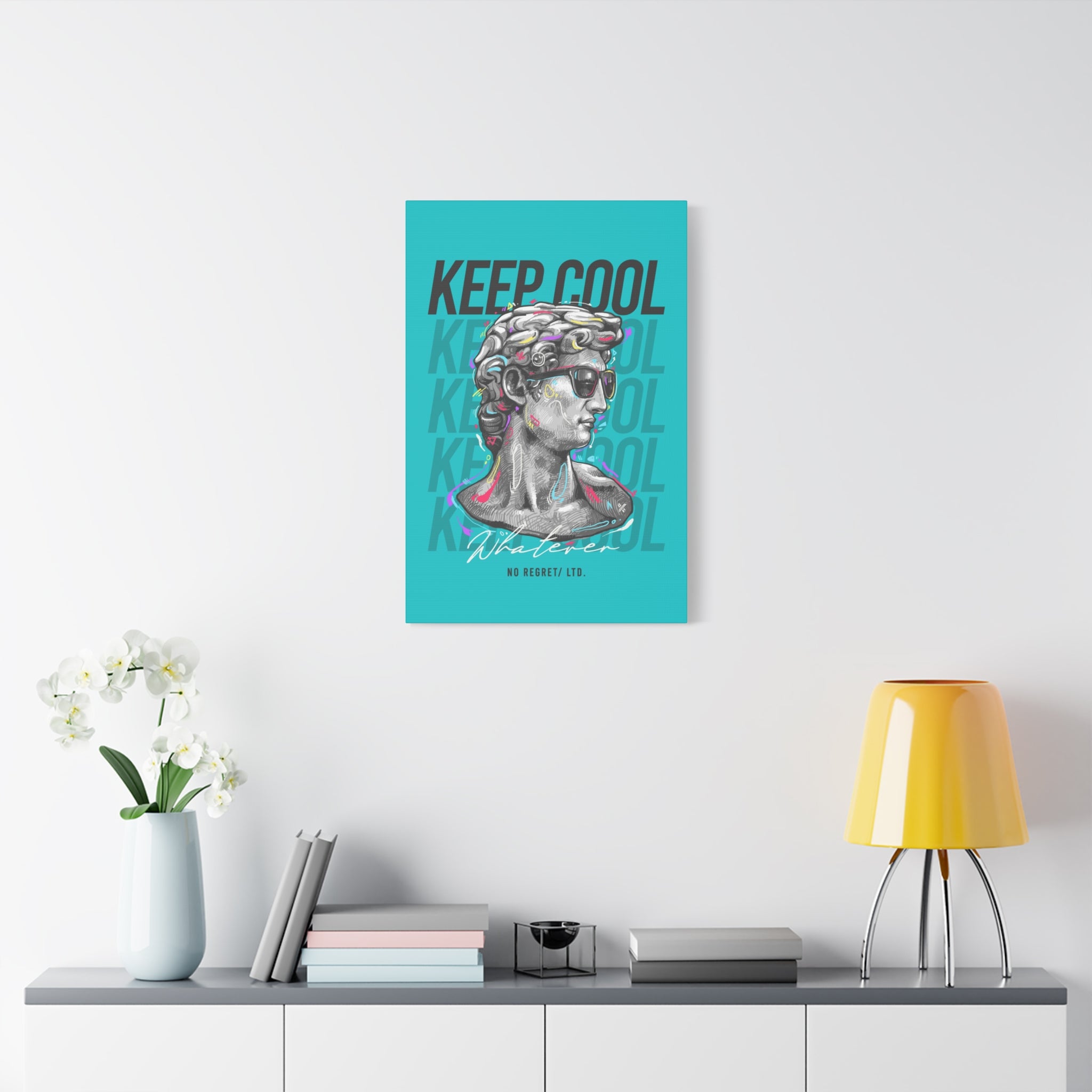 canvas-print-david-statue-with-sunglasses-living-room-decor-wall-art-matte-canvas-stretched-print-cool-home-decor-gift-unique