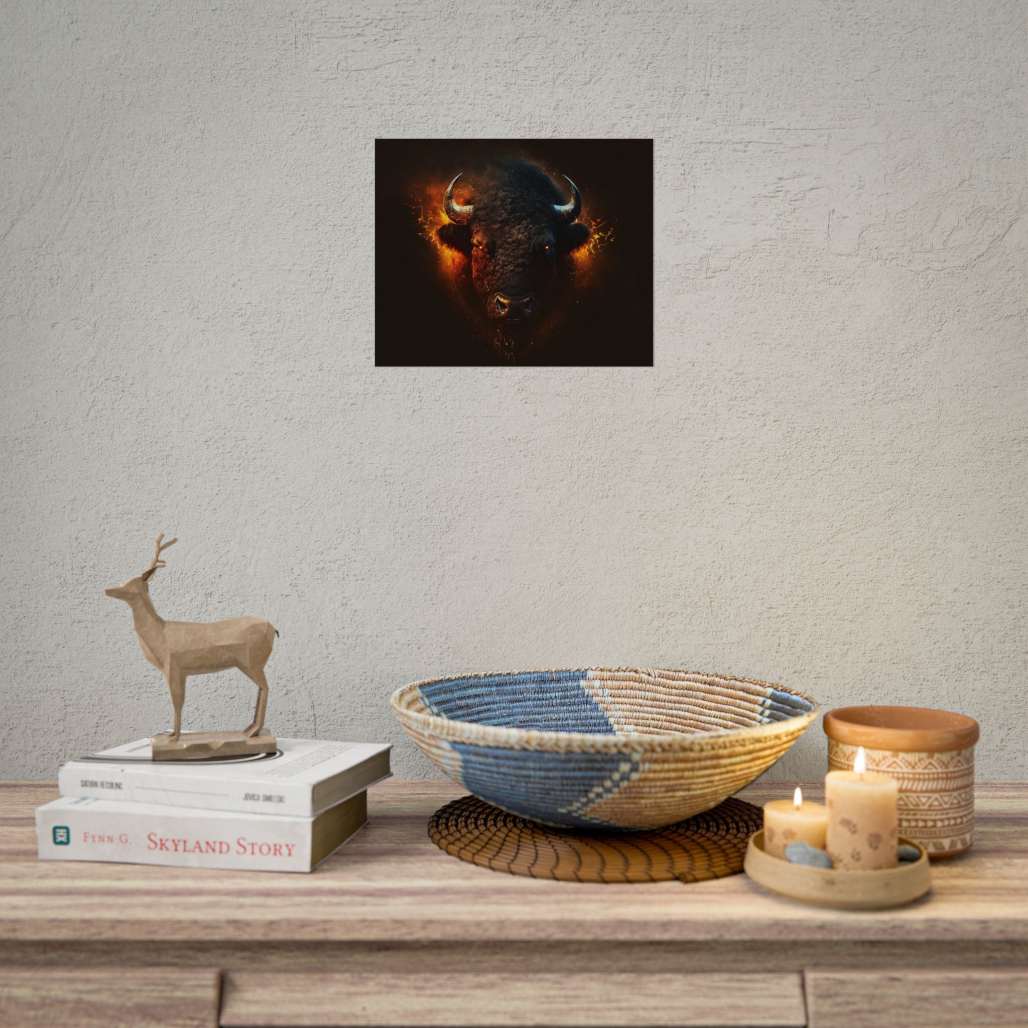 bison-art-poster-wall-decor-buffalo-gift-wildlife-home-decoration-western-bison-wall-art-nature-lover-gift-farm-house-wall-de