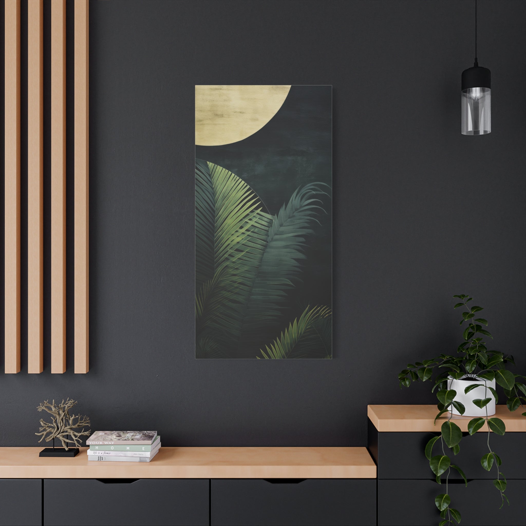 canvas-wall-art-jungle-outdoors-painting-nature-green-decor-nature-wall-art-stretched-matte-canvas-print-housewarming-gift
