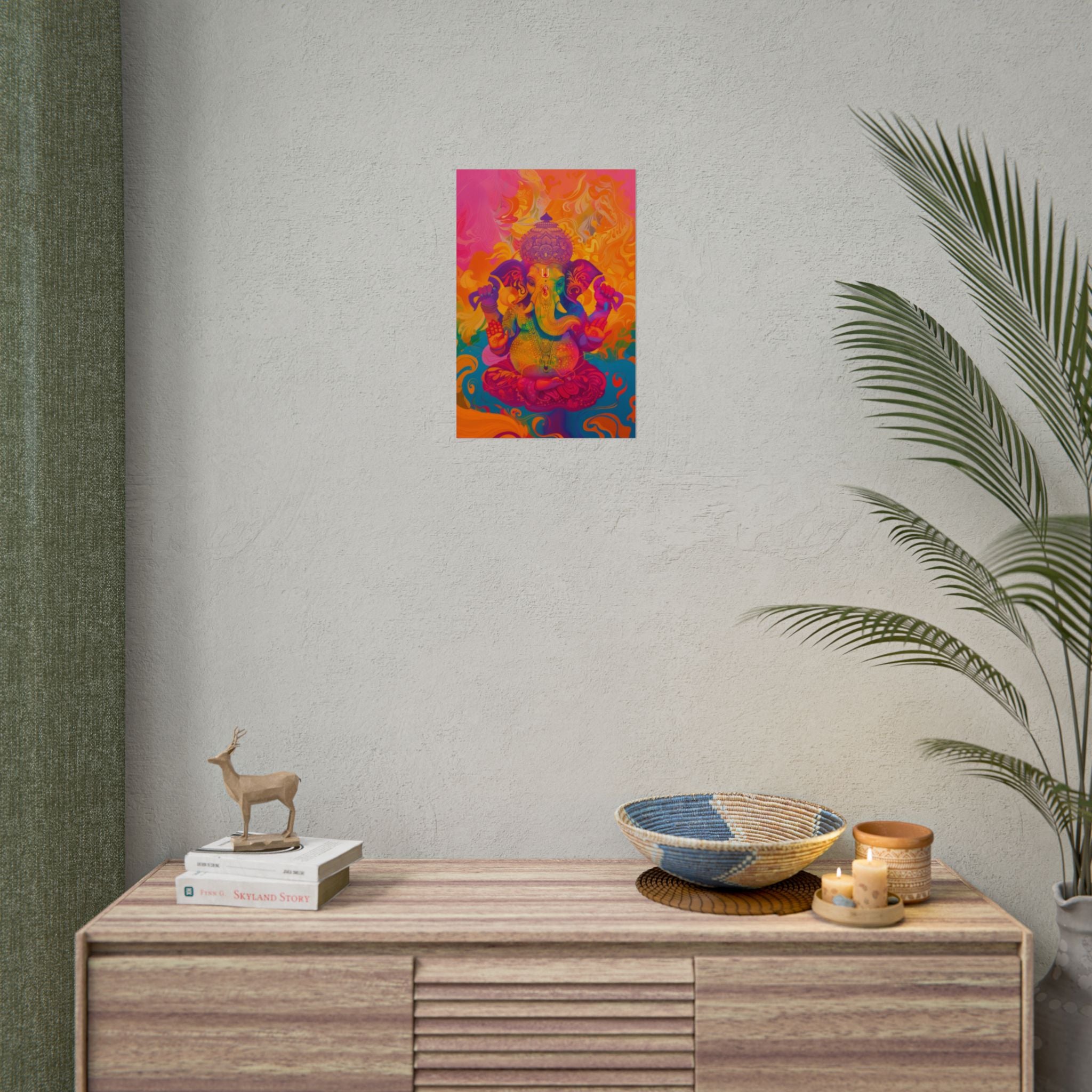 colorful-ganesha-poster-print-wall-art-decor-spiritual-home-decor-lord-ganesha-art-hindu-god-wall-decor-ethnic-wall-hanging