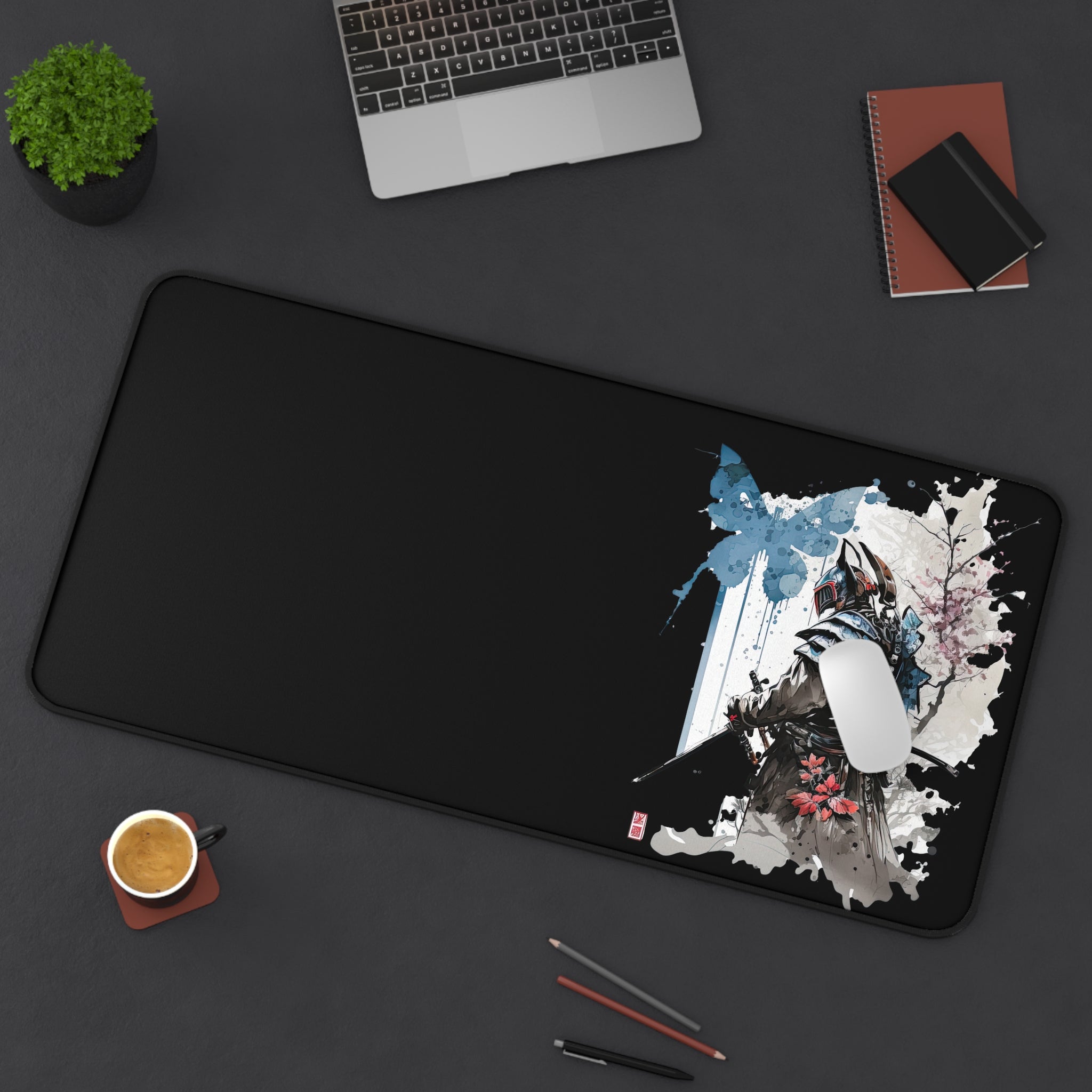 japanese-samurai-watercolor-mousepad-desk-mat-katana-desk-pad-for-home-office-xlarge-gaming-blue-desk-mat-large-keyboard-mat-