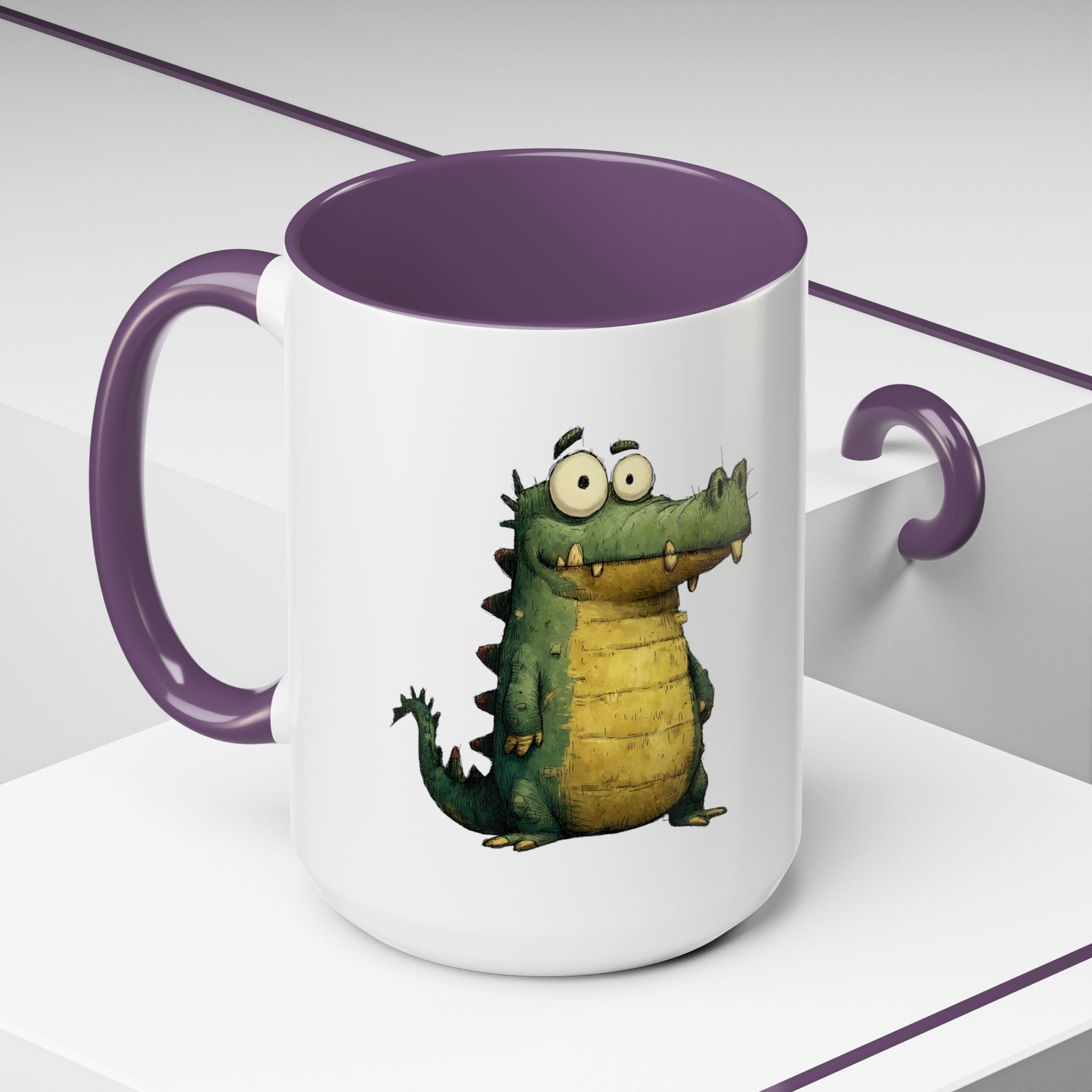 Funny Alligator Accent Coffee Mug | Cute Animal Mug for Nature Lovers, Ideal Gift for Birthdays, Holidays, Home Decor