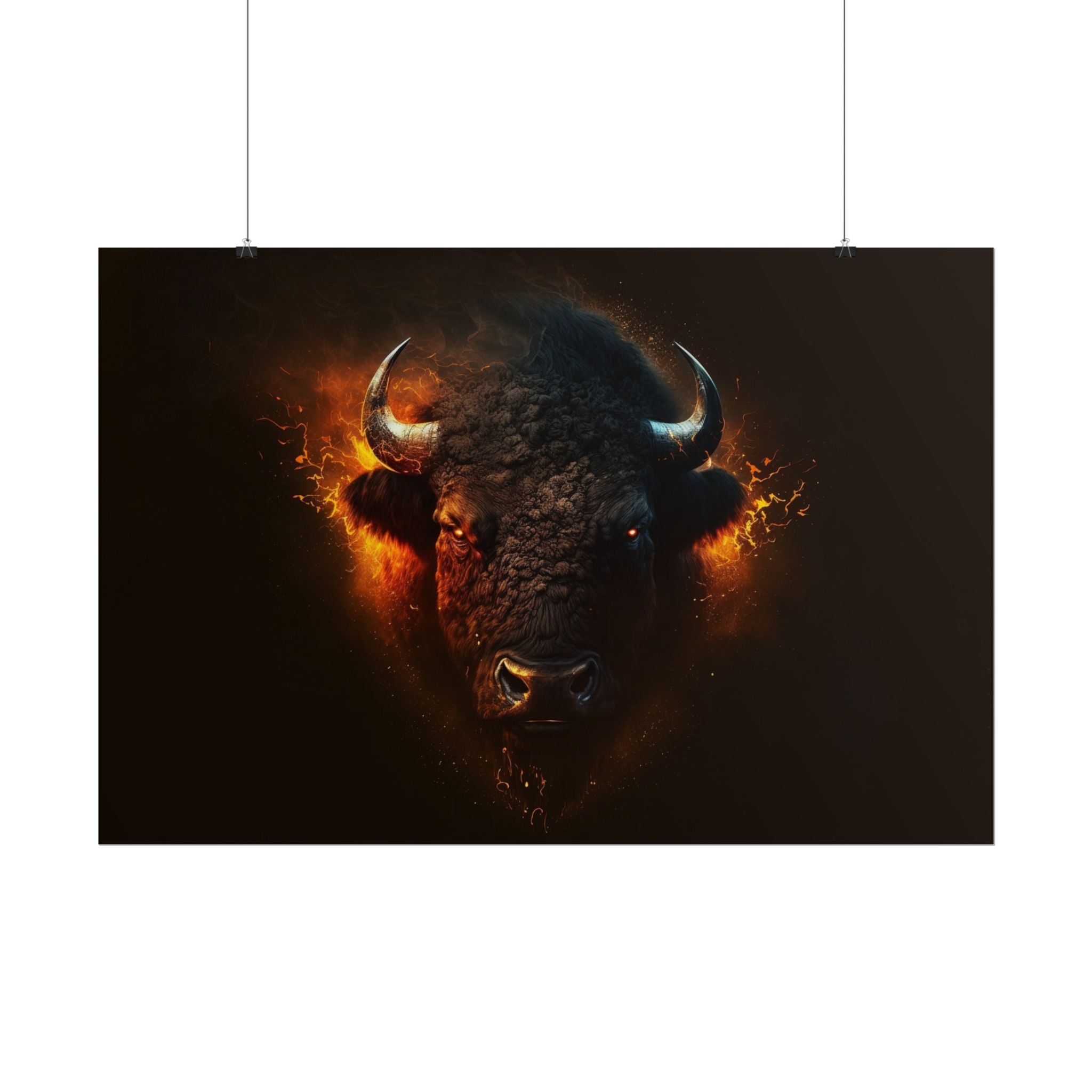 bison-art-poster-wall-decor-buffalo-gift-wildlife-home-decoration-western-bison-wall-art-nature-lover-gift-farm-house-wall-de