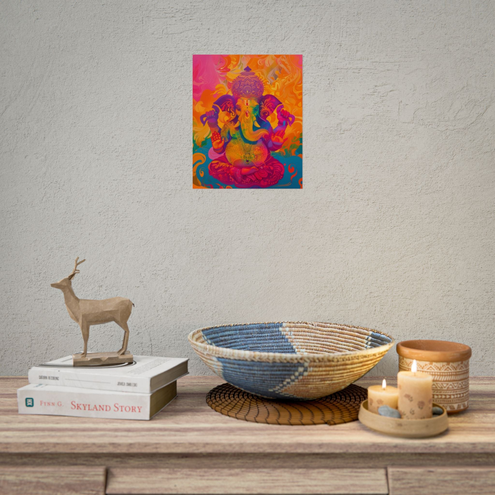 colorful-ganesha-poster-print-wall-art-decor-spiritual-home-decor-lord-ganesha-art-hindu-god-wall-decor-ethnic-wall-hanging