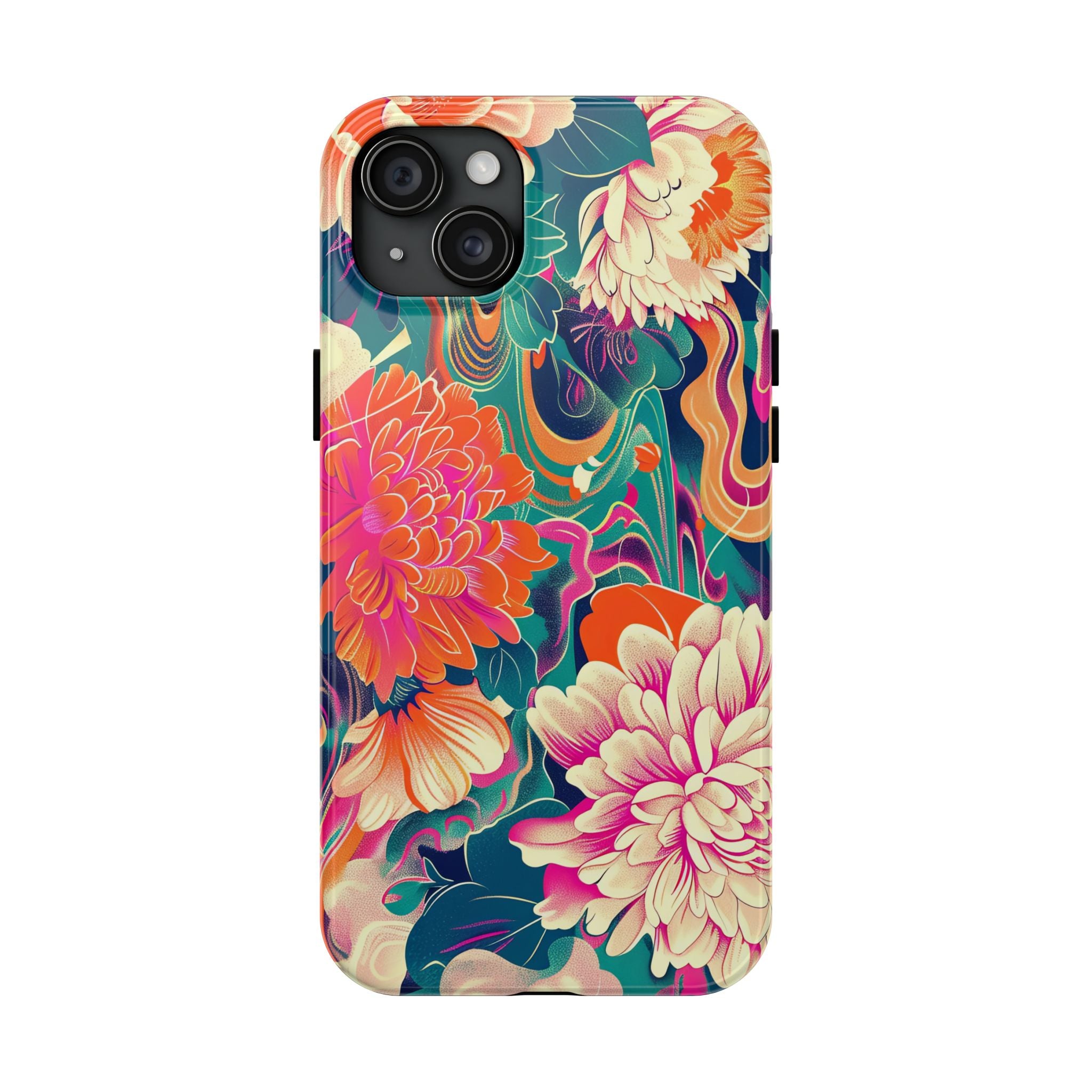 iphone-tough-case-retro-japanese-flowers-floral-phone-cover-vintage-japanese-style-protective-phone-case-asian-floral-design-